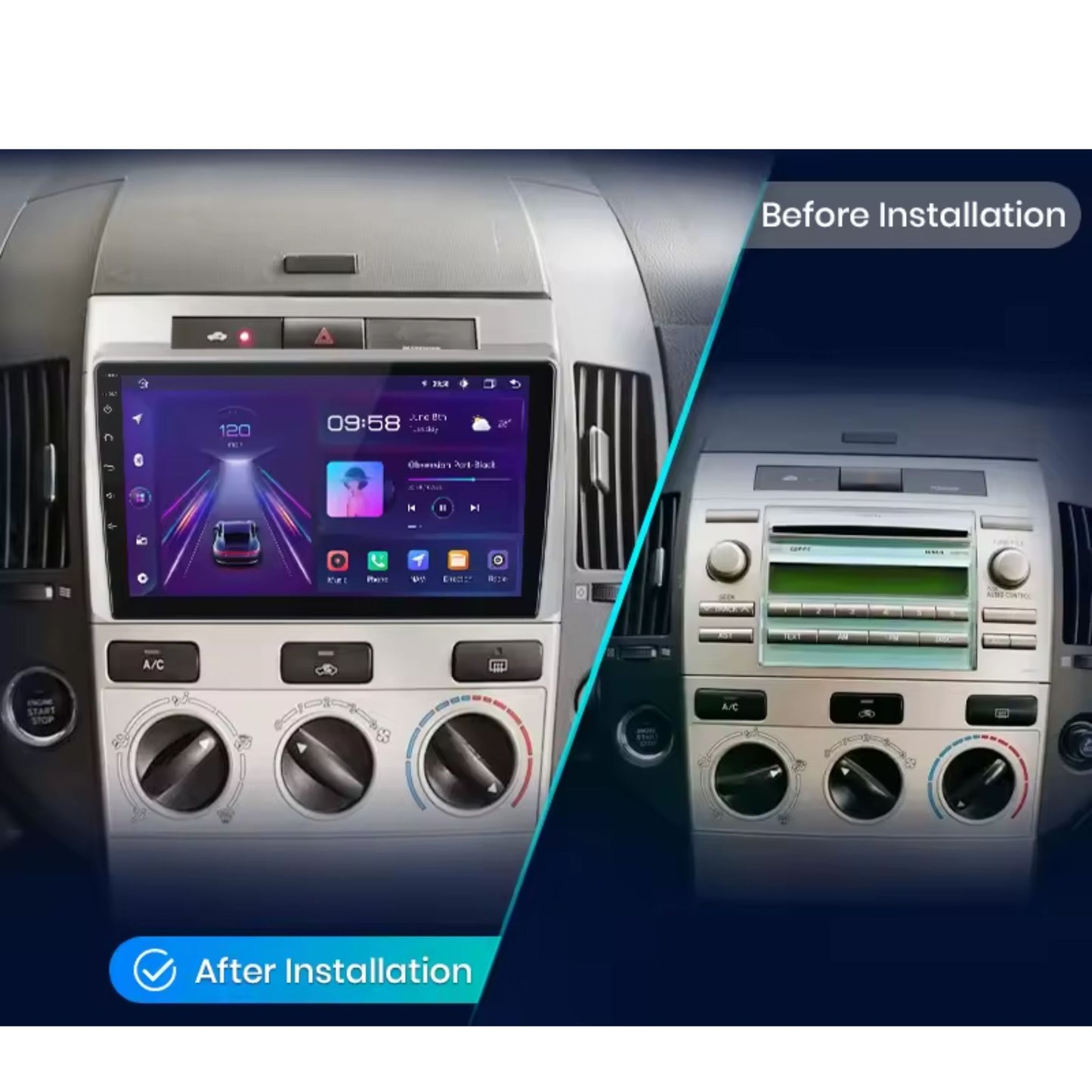 Pantalla Multimedia para Toyota Verso / Corolla (2004-2009)
