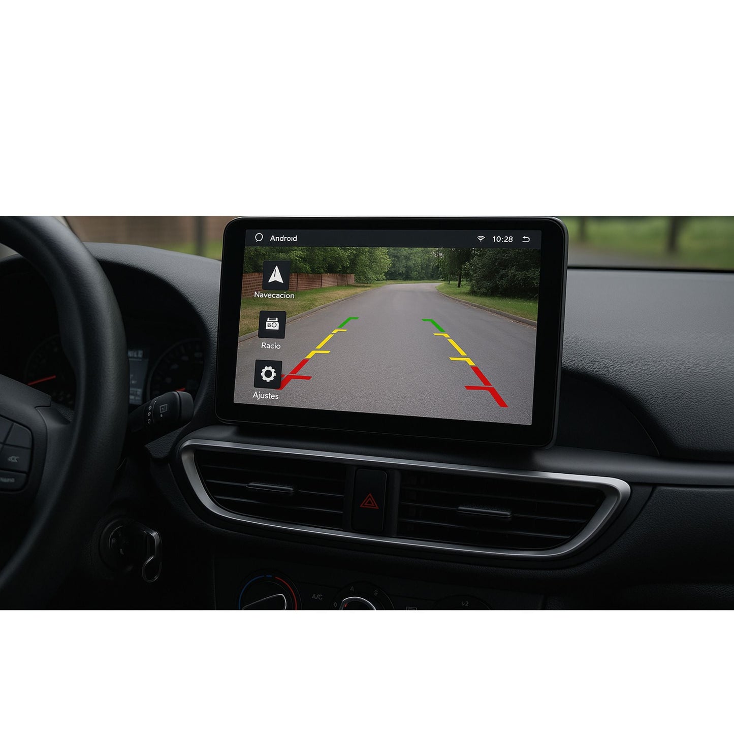 Cámara Trasera Aftermarket Universal | Visión Nocturna | Ángulo Amplio | Compatible con Pantallas Android - Maleonracing