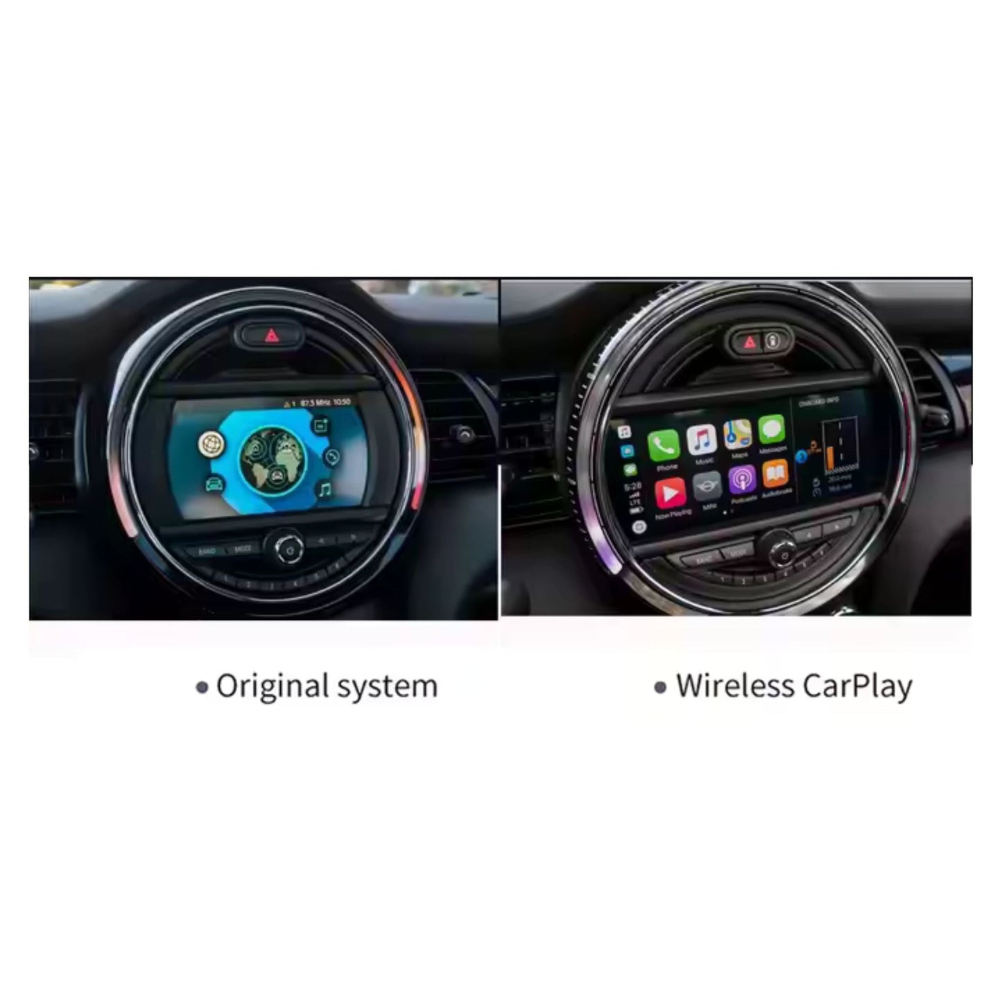 Módulo Wireless Apple CarPlay y Android Auto para Mini Cooper (R55, R56, R57, R58, R59, R60, R61, F54, F55, Clubman, Countryman) | Integración Total - Maleonracing