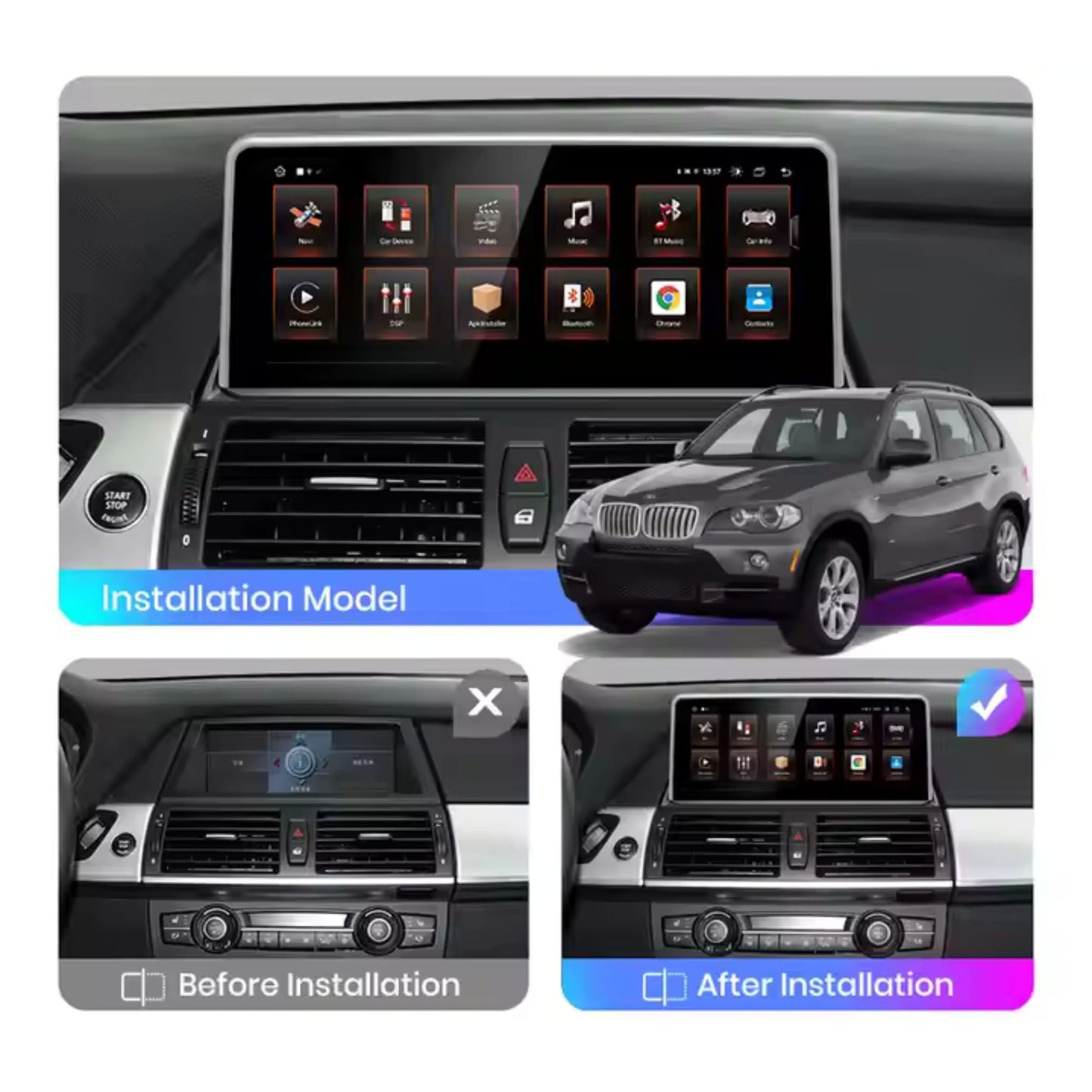 Pantalla Multimedia BMW X5 E70 / X6 E71 (2007 - 2013) - Maleonracing