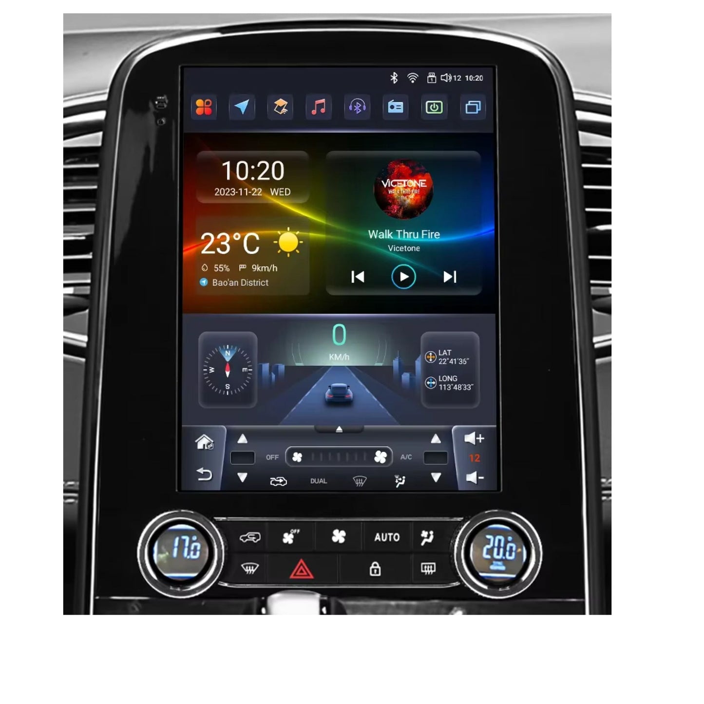 Pantalla Multimedia Estilo Tesla para Renault Scénic (2013–2024) - Maleonracing