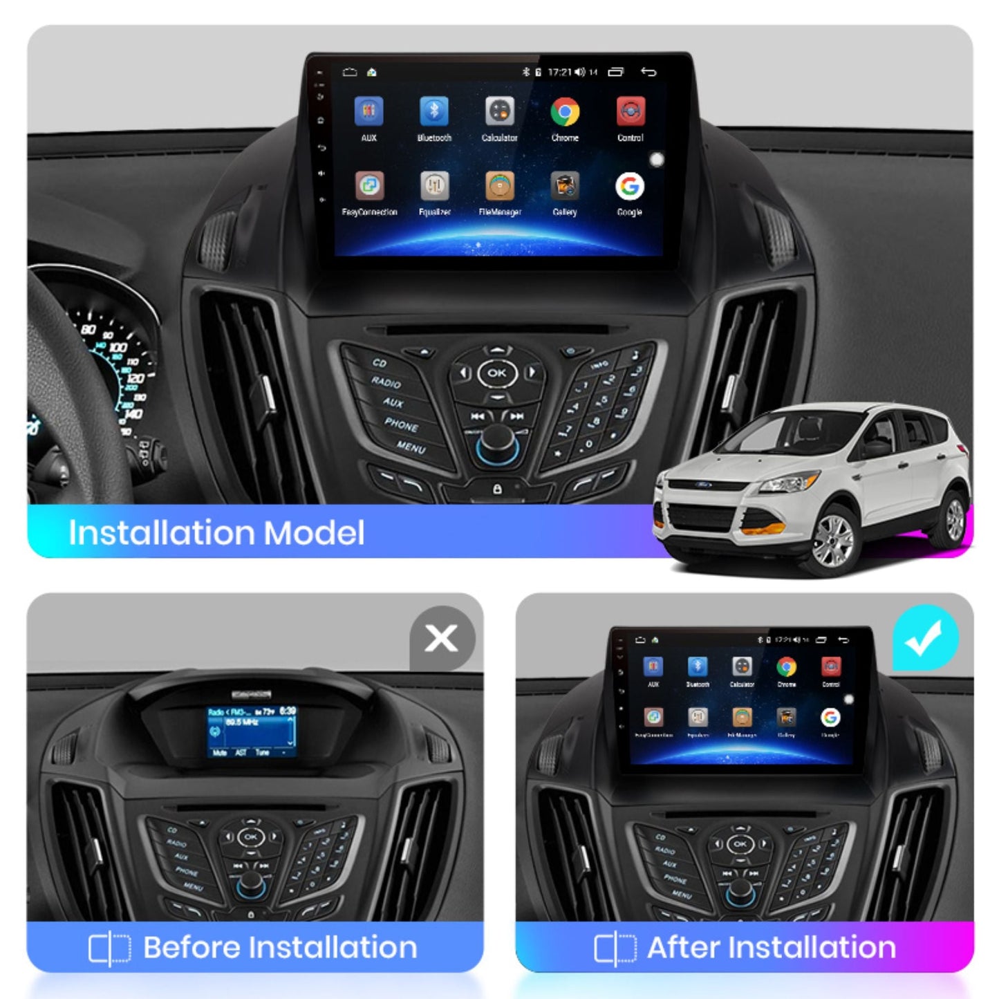 Pantalla Multimedia Ford Escape/Kuga 2 (2013 - 2016) - Maleonracing
