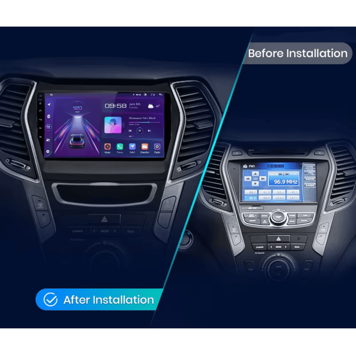 Pantalla Multimedia Hyundai Santa Fe 3 (2013 - 2016) - Maleonracing