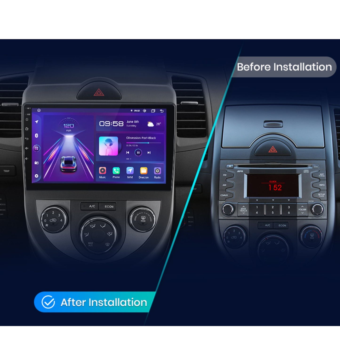 Pantalla Multimedia Kia Soul AM (2008 - 2011) - Maleonracing