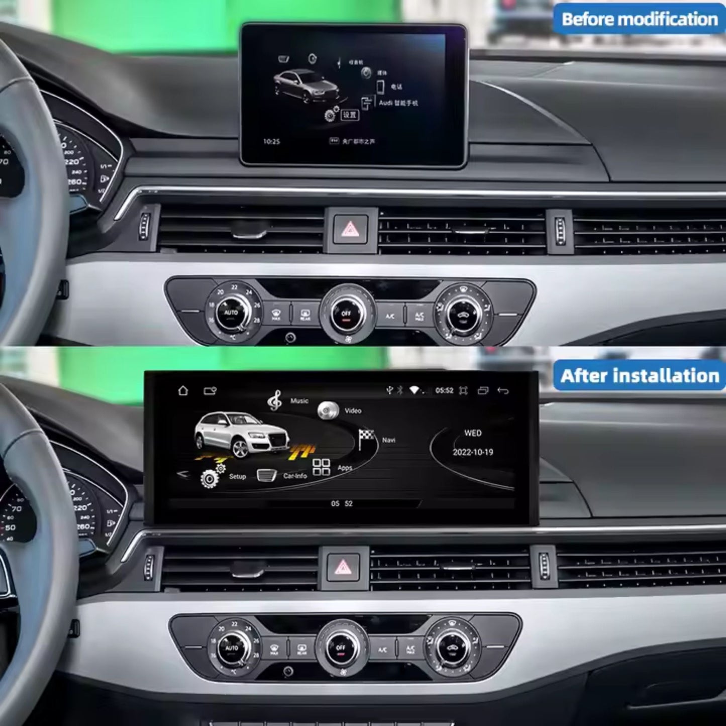 Pantalla Multimedia para Audi A4 B9 (2016 - 2021) - Maleonracing