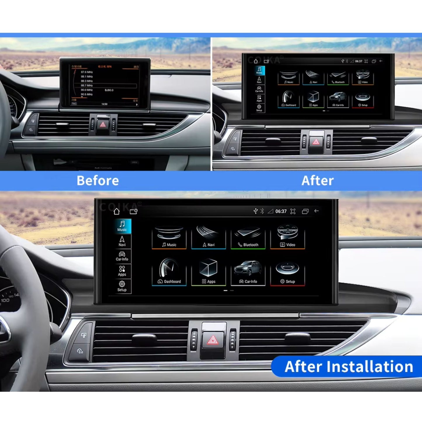 Pantalla Multimedia para Audi A6 C7 / A7 (2011 - 2018) - Maleonracing
