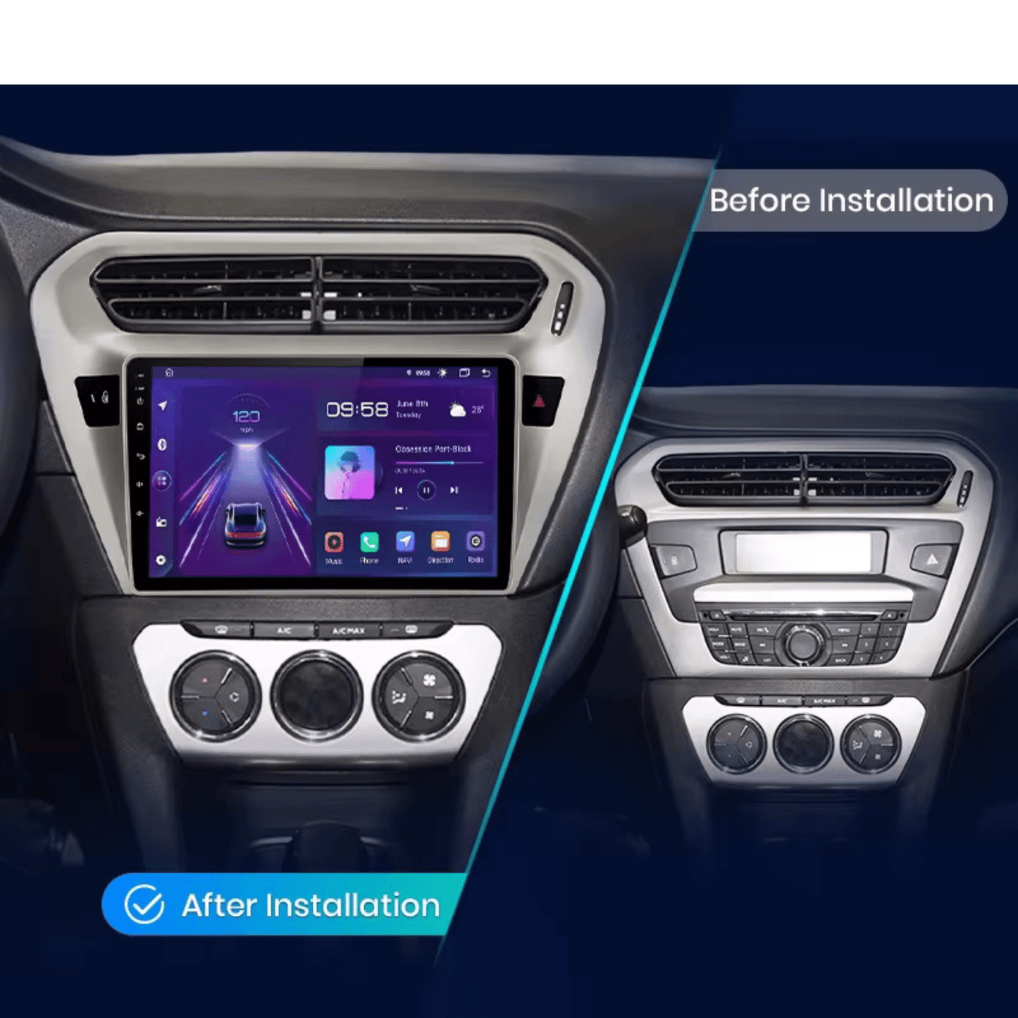 Pantalla Multimedia para Citroën C - Elysée (2013 - 2018) - Maleonracing