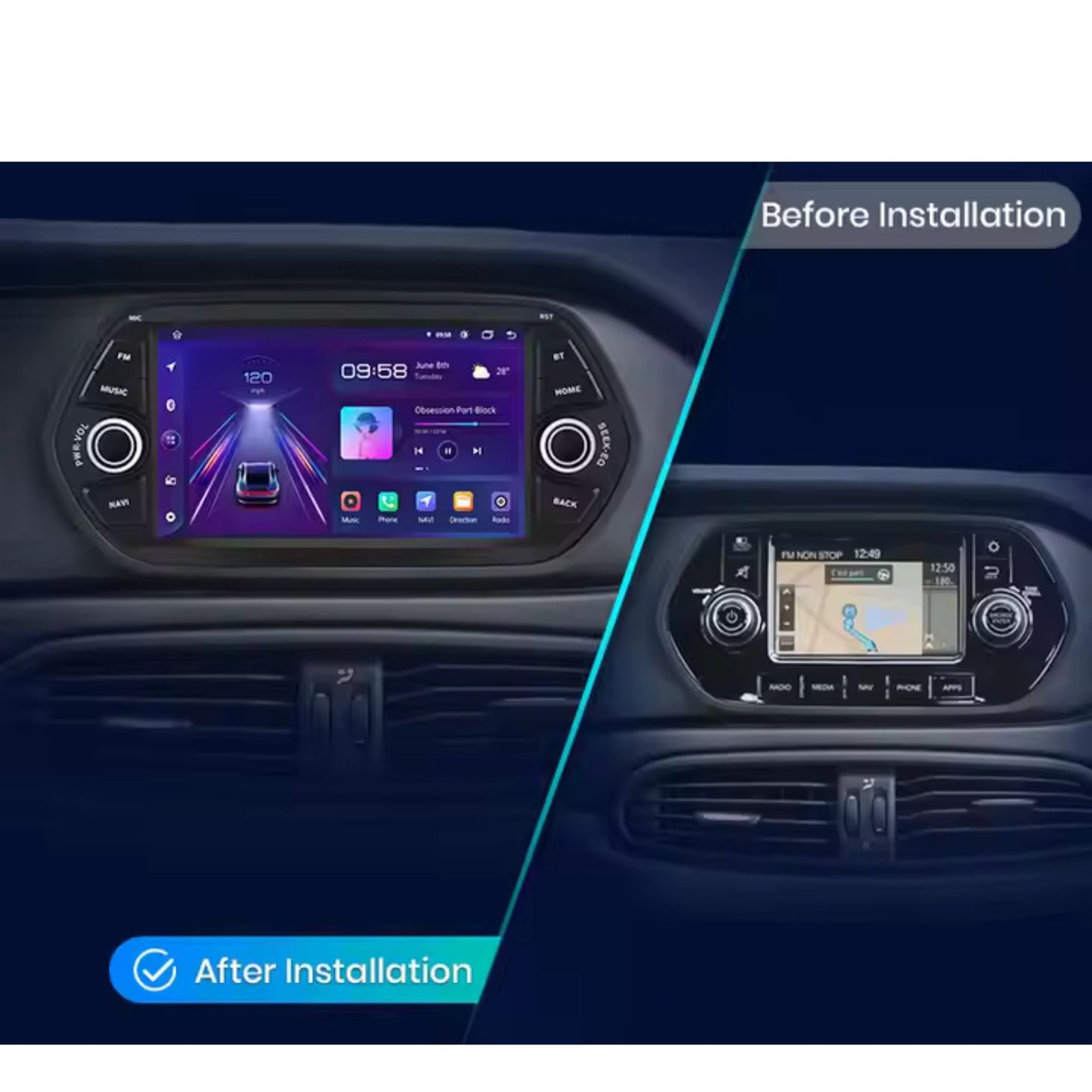 Pantalla Multimedia para Fiat Tipo / Egea (2015 - 2017) - Maleonracing