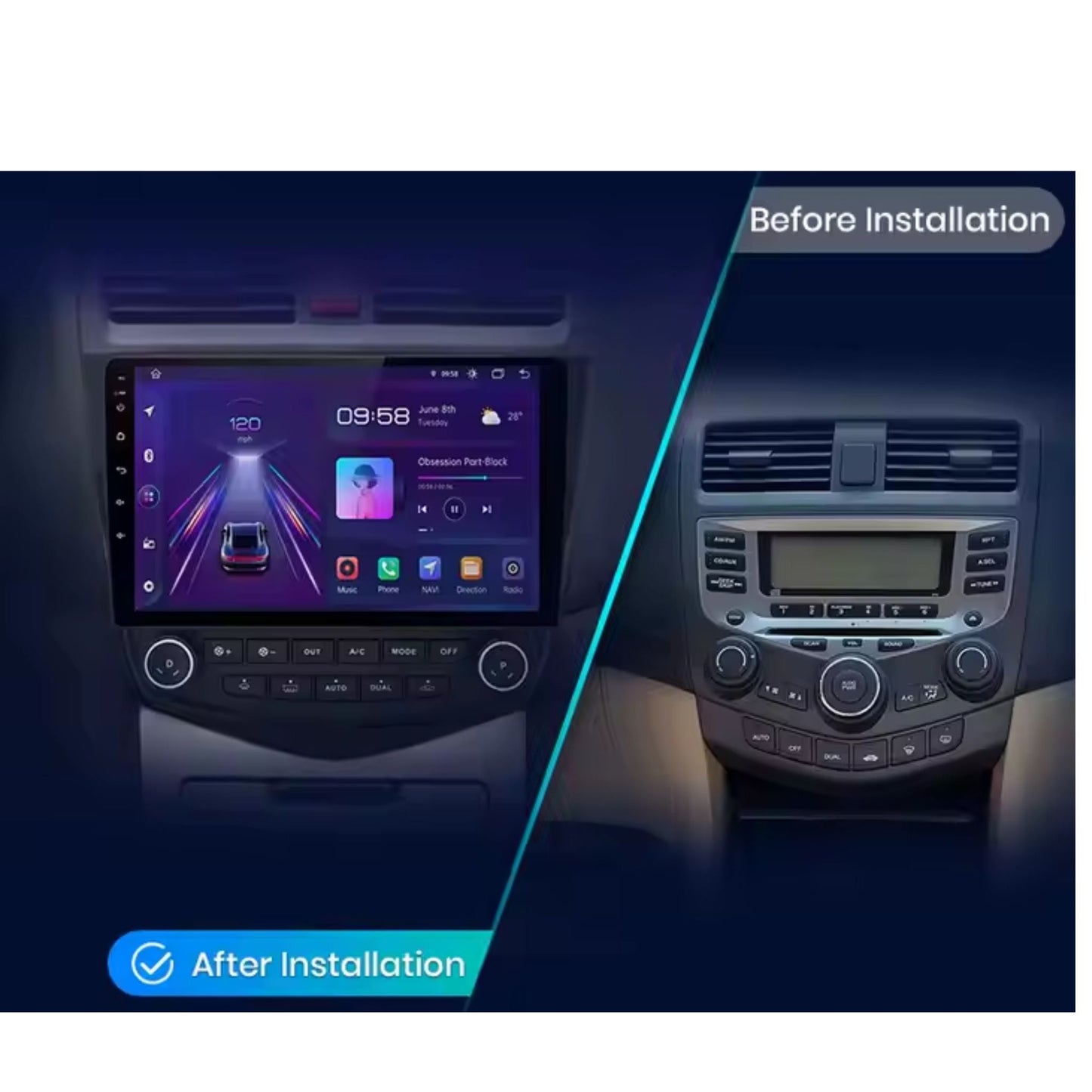 Pantalla Multimedia para Honda Accord 7 (2003 - 2008) - Maleonracing