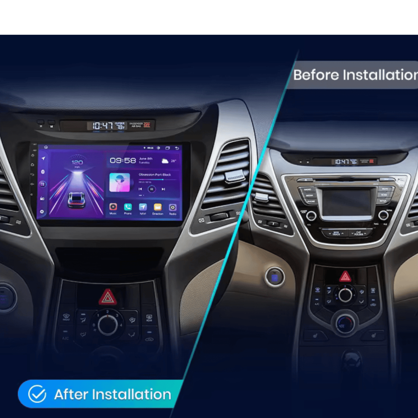 Pantalla Multimedia para Hyundai Elantra / Avante MD / i35 (2011–2013) - Maleonracing