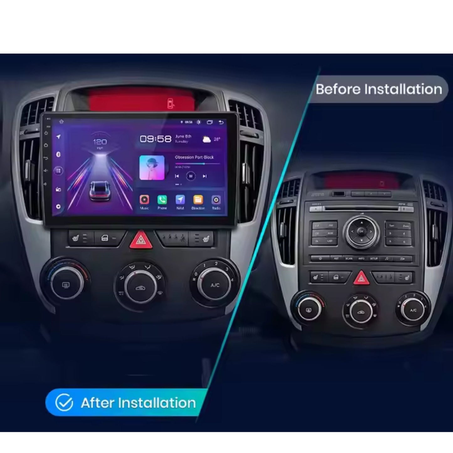 Pantalla Multimedia para Kia Ceed (2007 - 2009) - Maleonracing