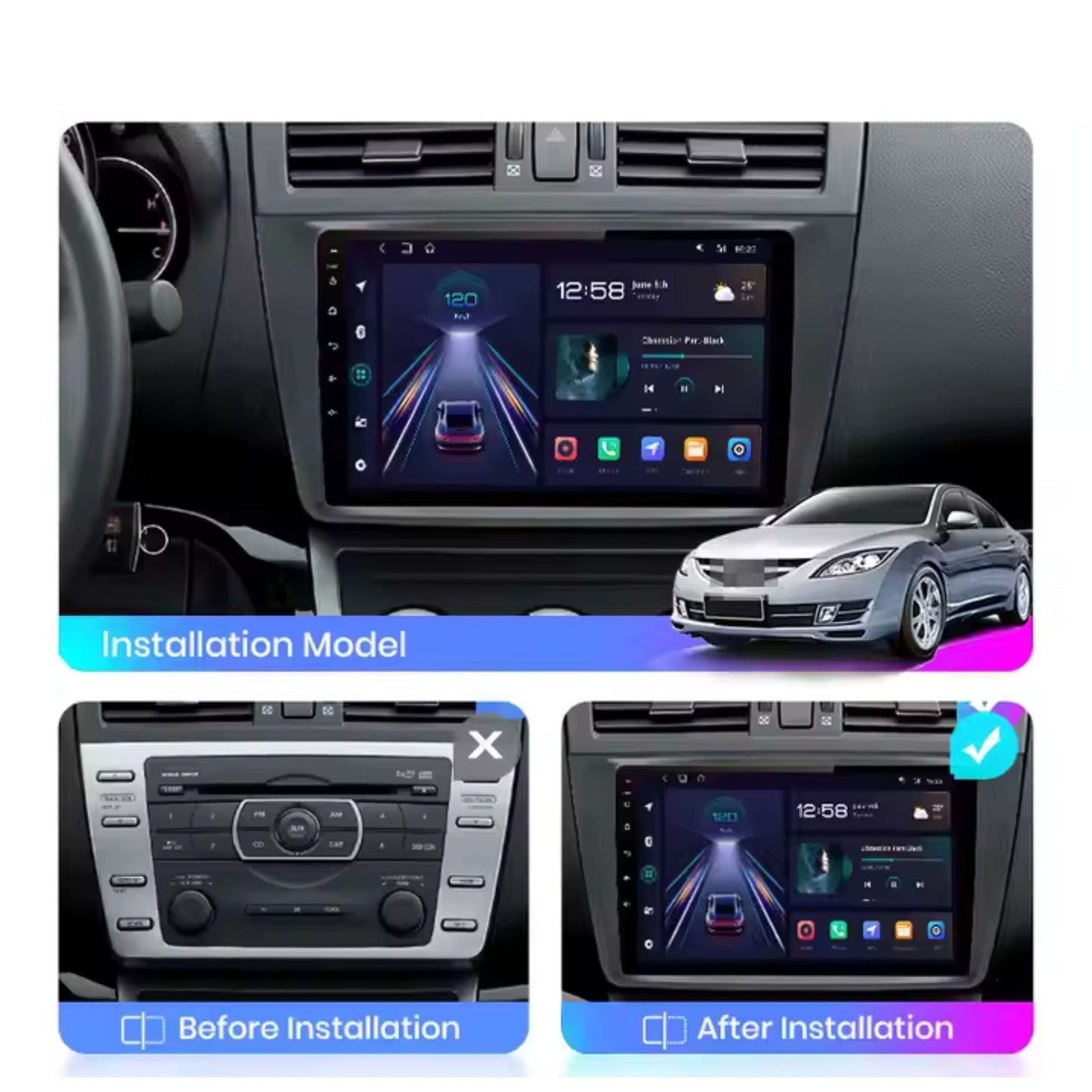 Pantalla Multimedia para Mazda 6 GH (2007 - 2012) - Maleonracing