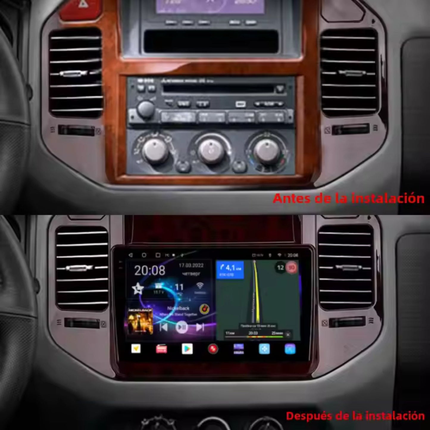 Pantalla Multimedia para Mitsubishi Pajero V60 / V68 / V73 (1999–2006) - Maleonracing