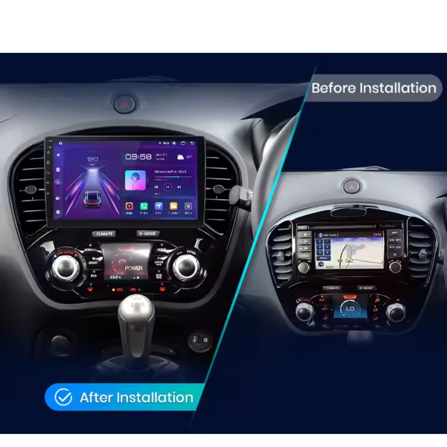 Pantalla Multimedia para Nissan Juke (2010 - 2014) - Maleonracing