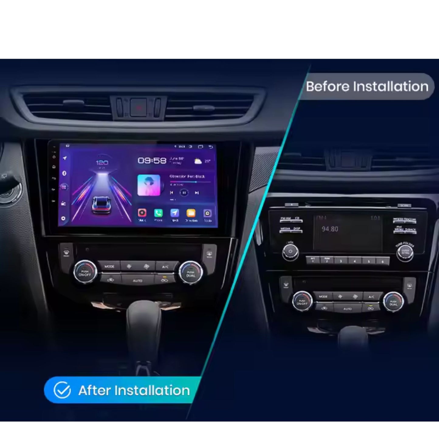 Pantalla Multimedia para Nissan Qashqai J11 y X - Trail T32 (2013 - 2017) - Maleonracing