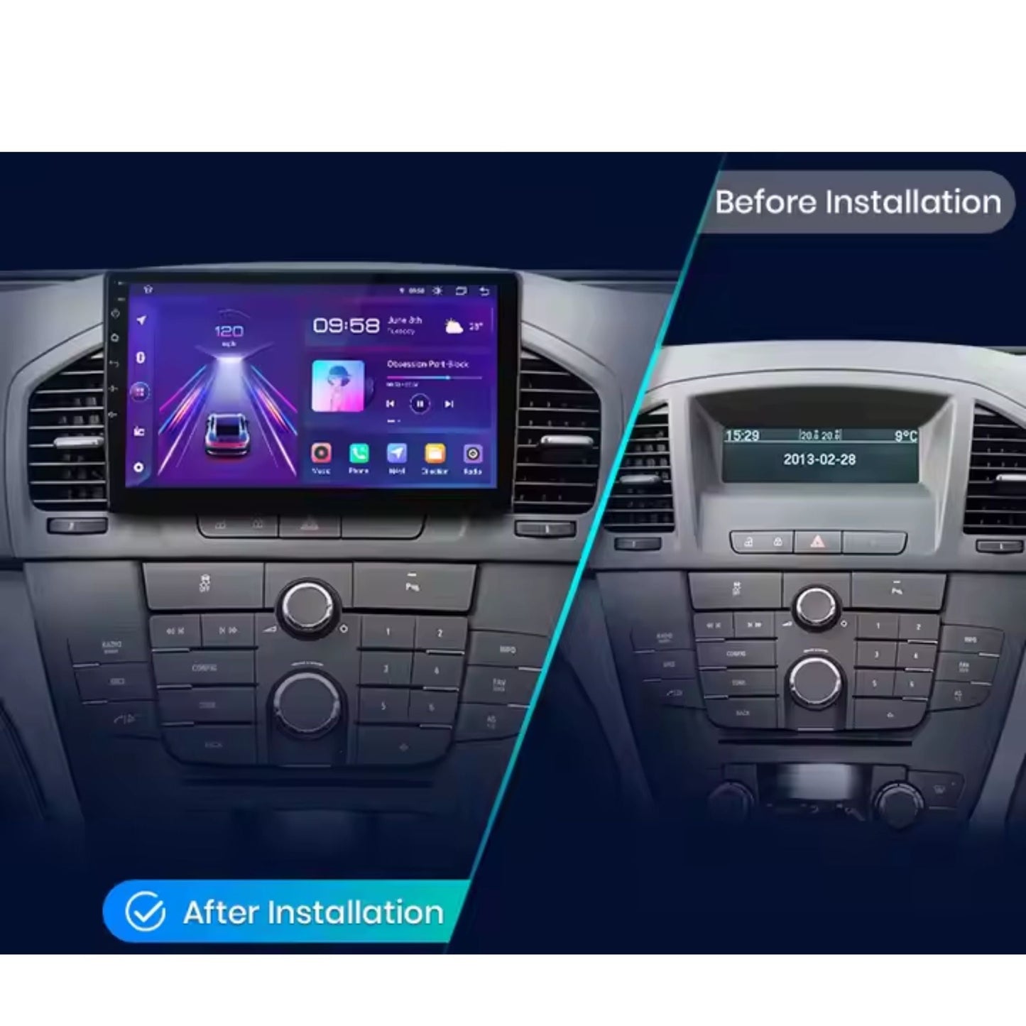 Pantalla Multimedia para Opel Insignia (2008–2013) - Maleonracing