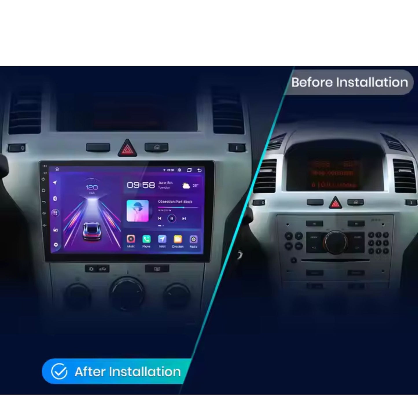 Pantalla Multimedia para Opel Zafira B / Astra H (2005 - 2014) - Maleonracing