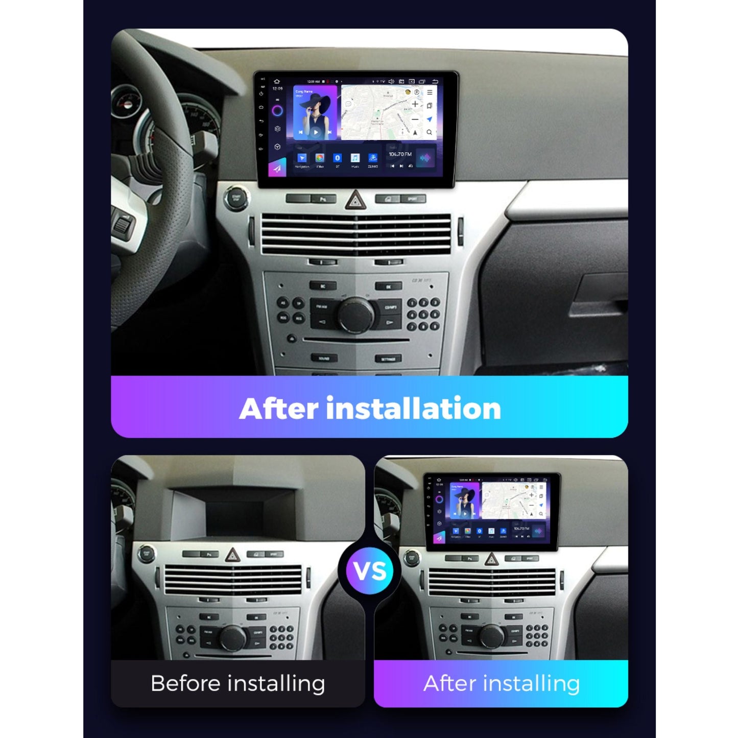 Pantalla Multimedia para Opel Zafira B / Astra H (2005 - 2014) - Maleonracing