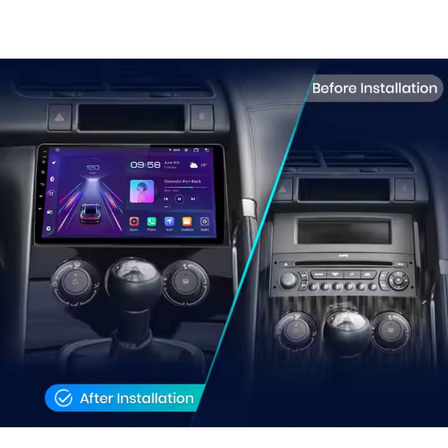 Pantalla Multimedia para Peugeot 3008 (2013 - 2015) - Maleonracing