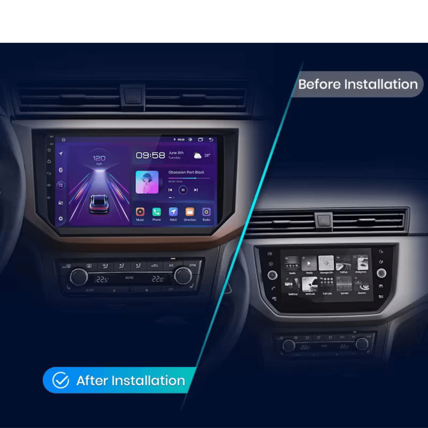Pantalla Multimedia para Seat Ibiza (2017 - 2020) - Maleonracing