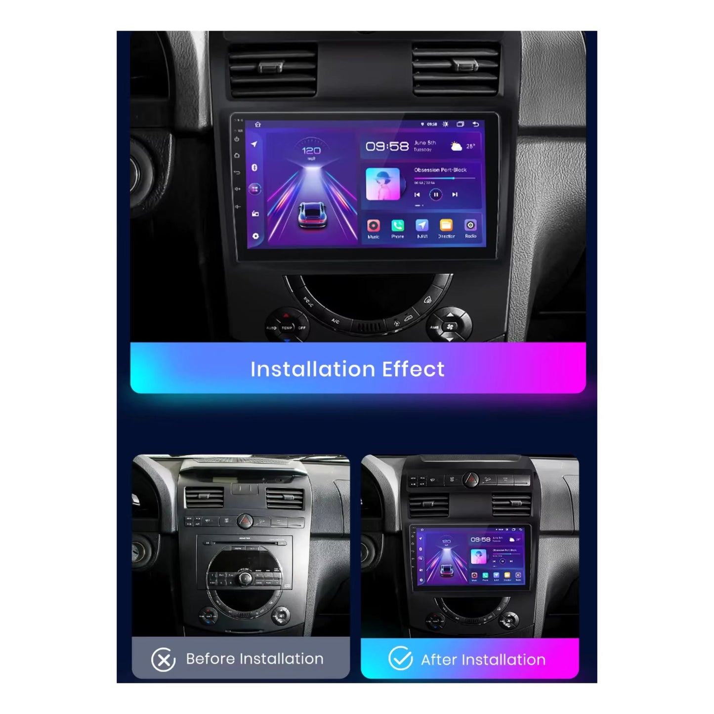 Pantalla Multimedia para SsangYong Rexton (2006 - 2012) - Maleonracing