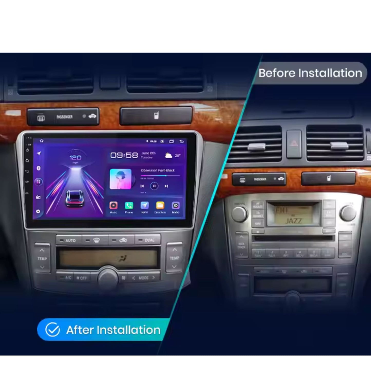 Pantalla Multimedia para Toyota Avensis (2002 - 2008) - Maleonracing