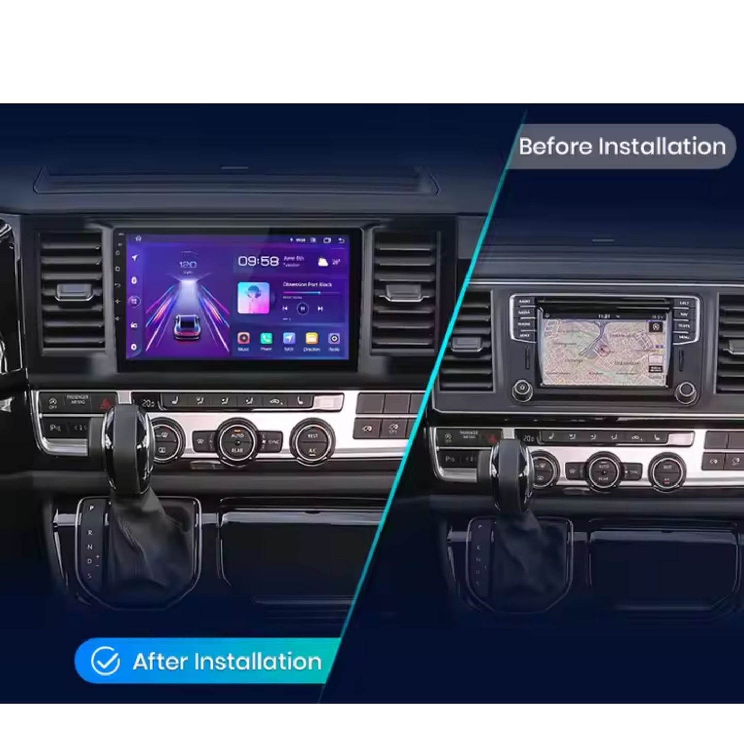 Pantalla Multimedia para Volkswagen Caravelle (2015 - 2020) - Maleonracing