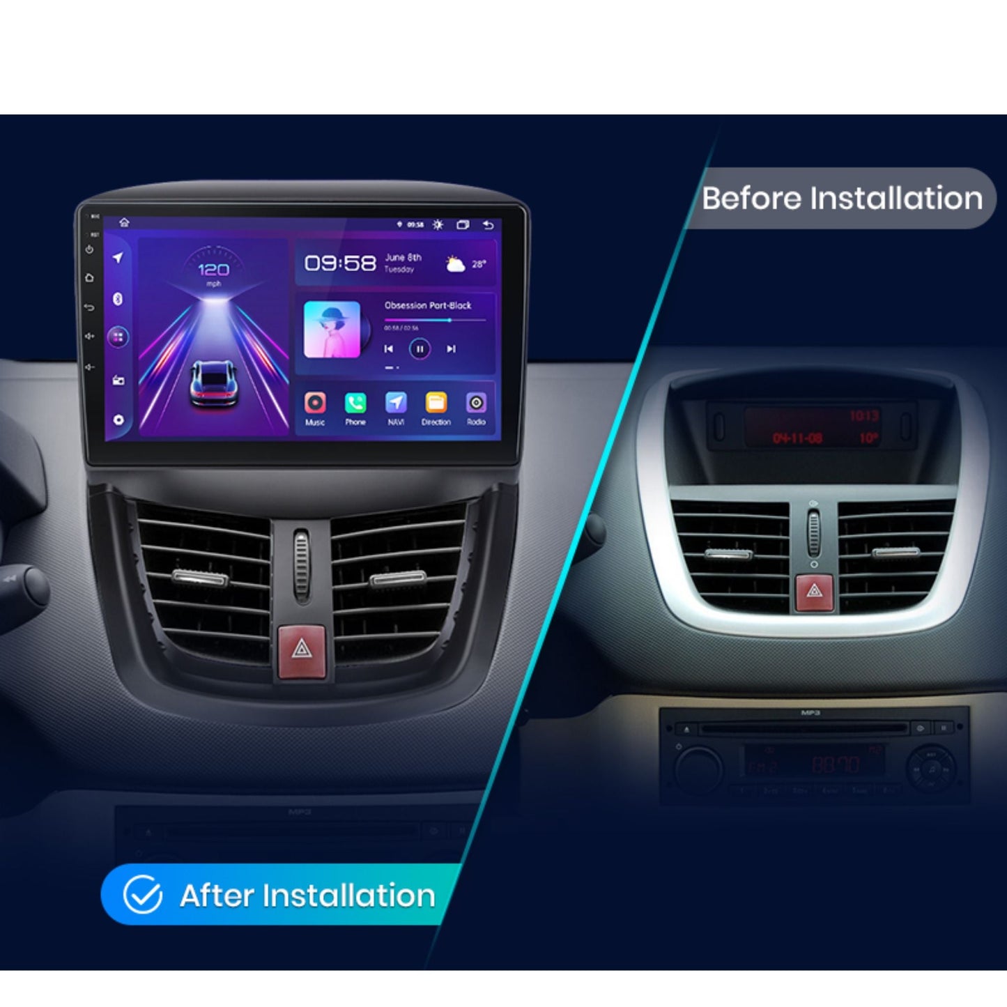Pantalla Multimedia Peugeot 207 (2006 - 2015) - Maleonracing