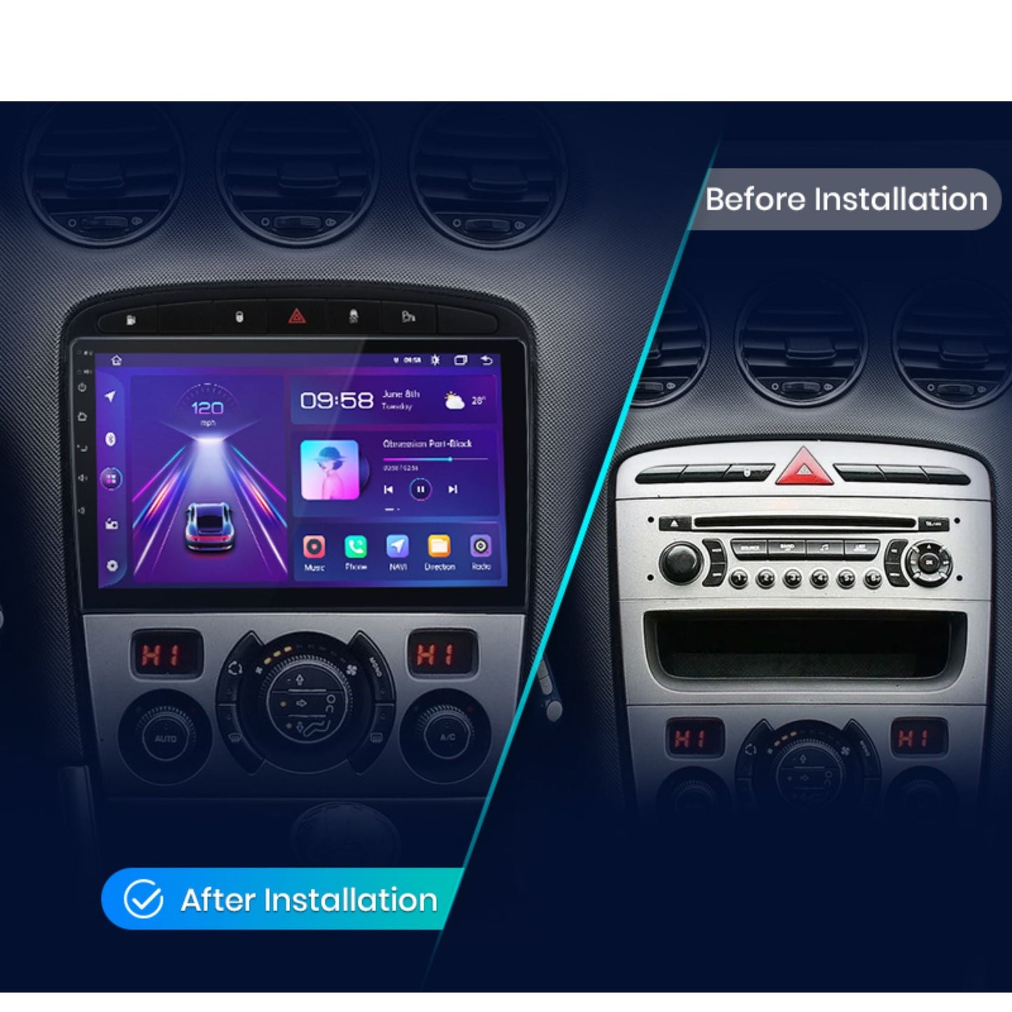 Pantalla Multimedia Peugeot 308 / 308S / 408 (2012 - 2020) - Maleonracing