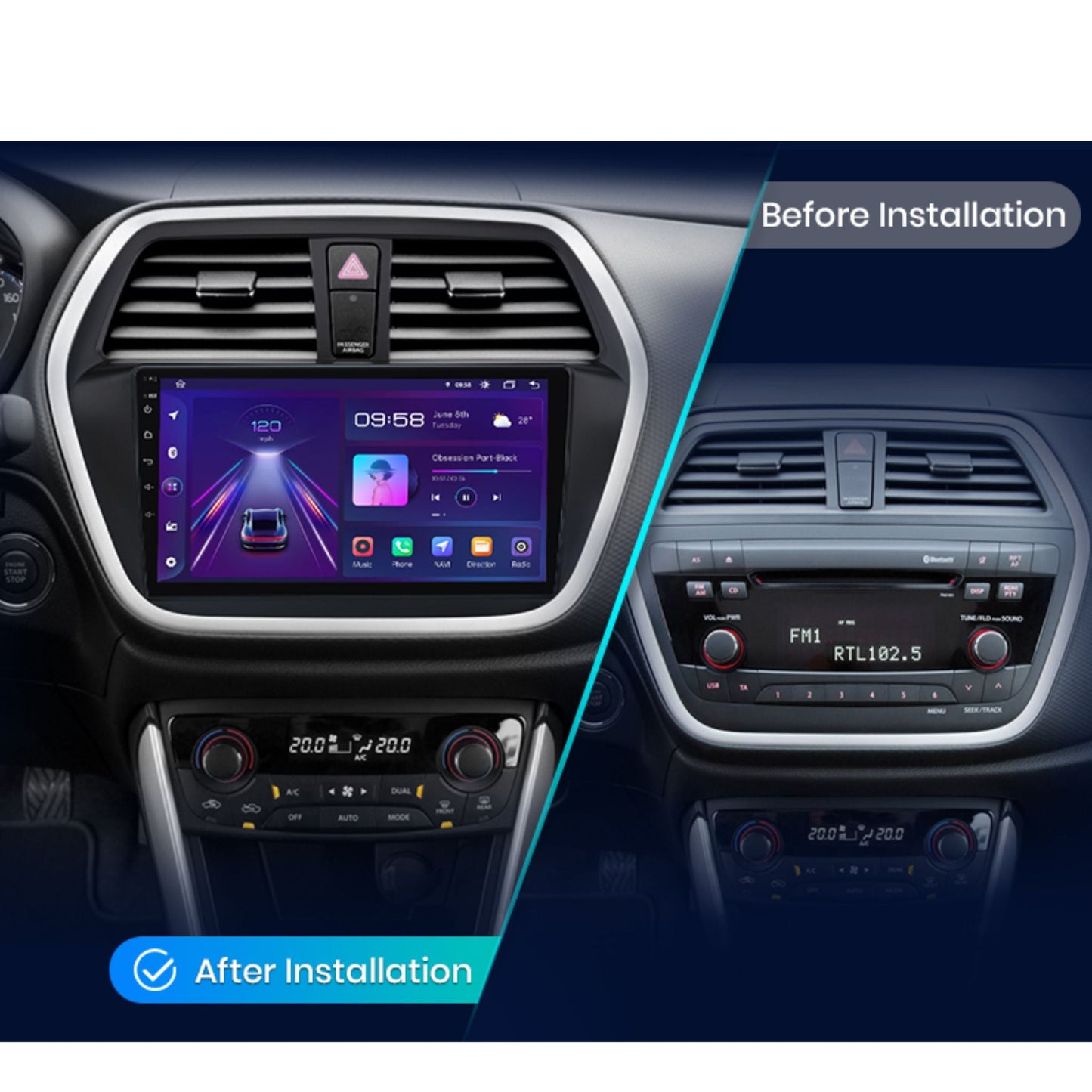 Pantalla Multimedia Suzuki SX4 S - Cross (2012 - 2016) - Maleonracing