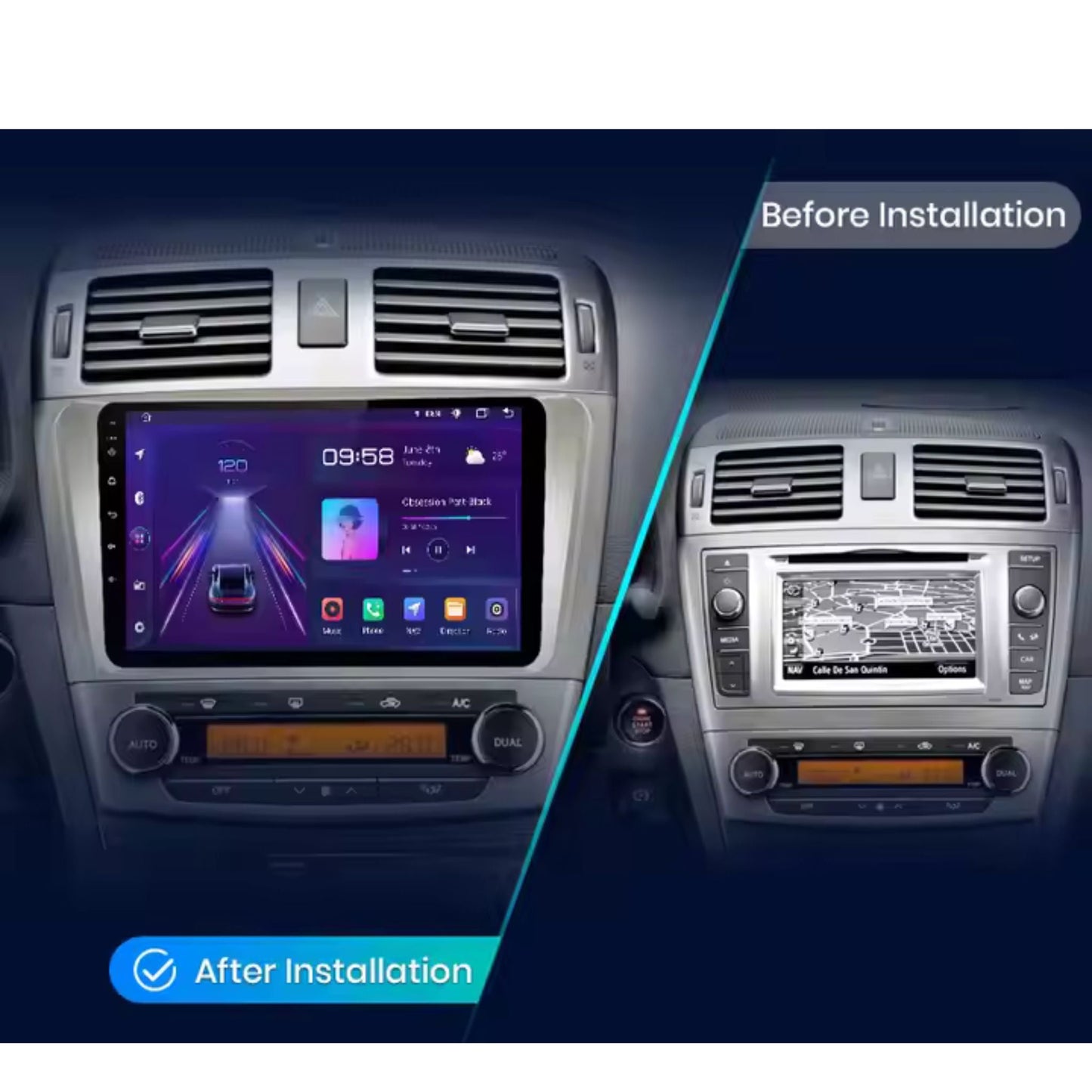 Pantalla Multimedia Toyota Avensis (2008 - 2015) - Maleonracing