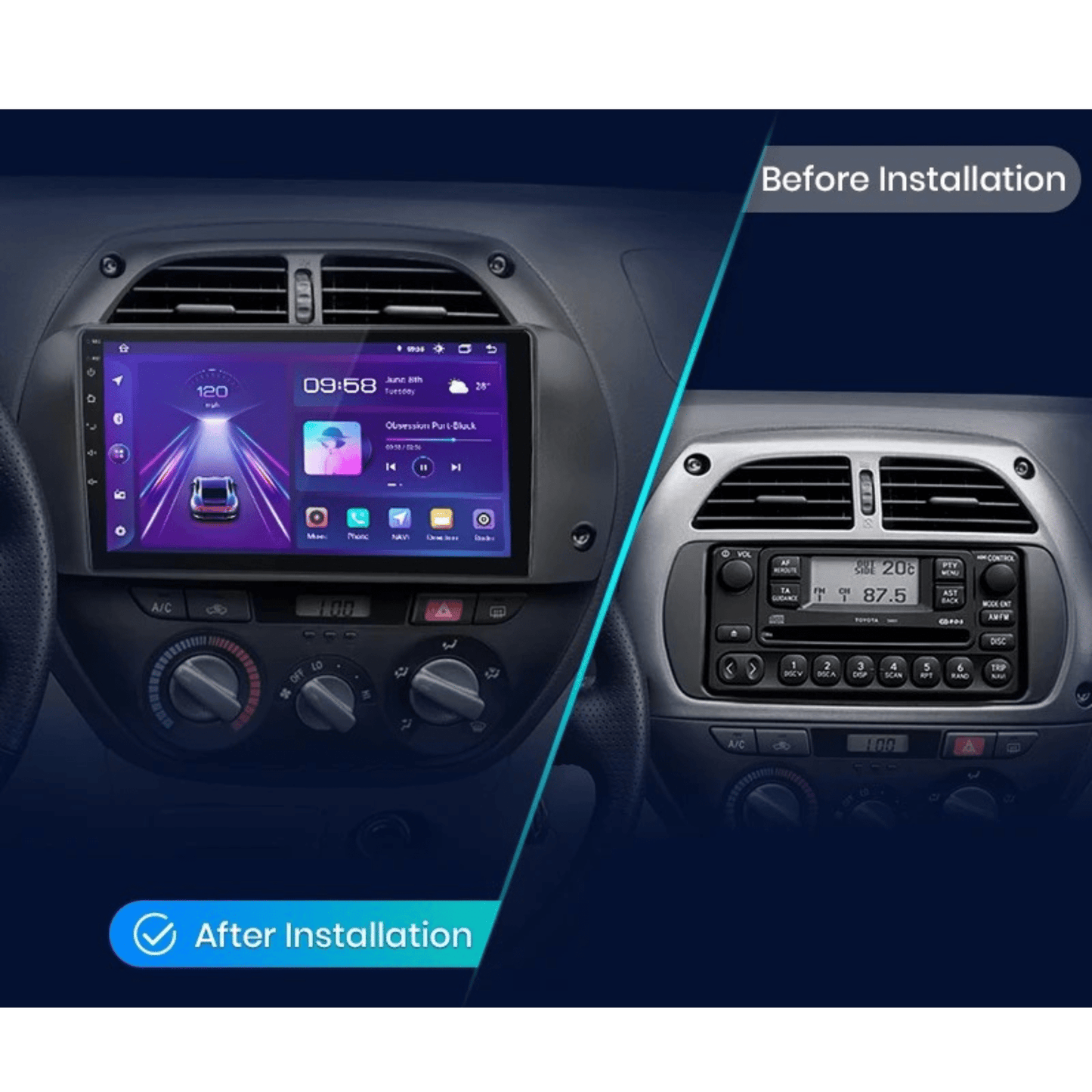 Pantalla Multimedia Toyota RAV4 (2001 - 2006) - Maleonracing
