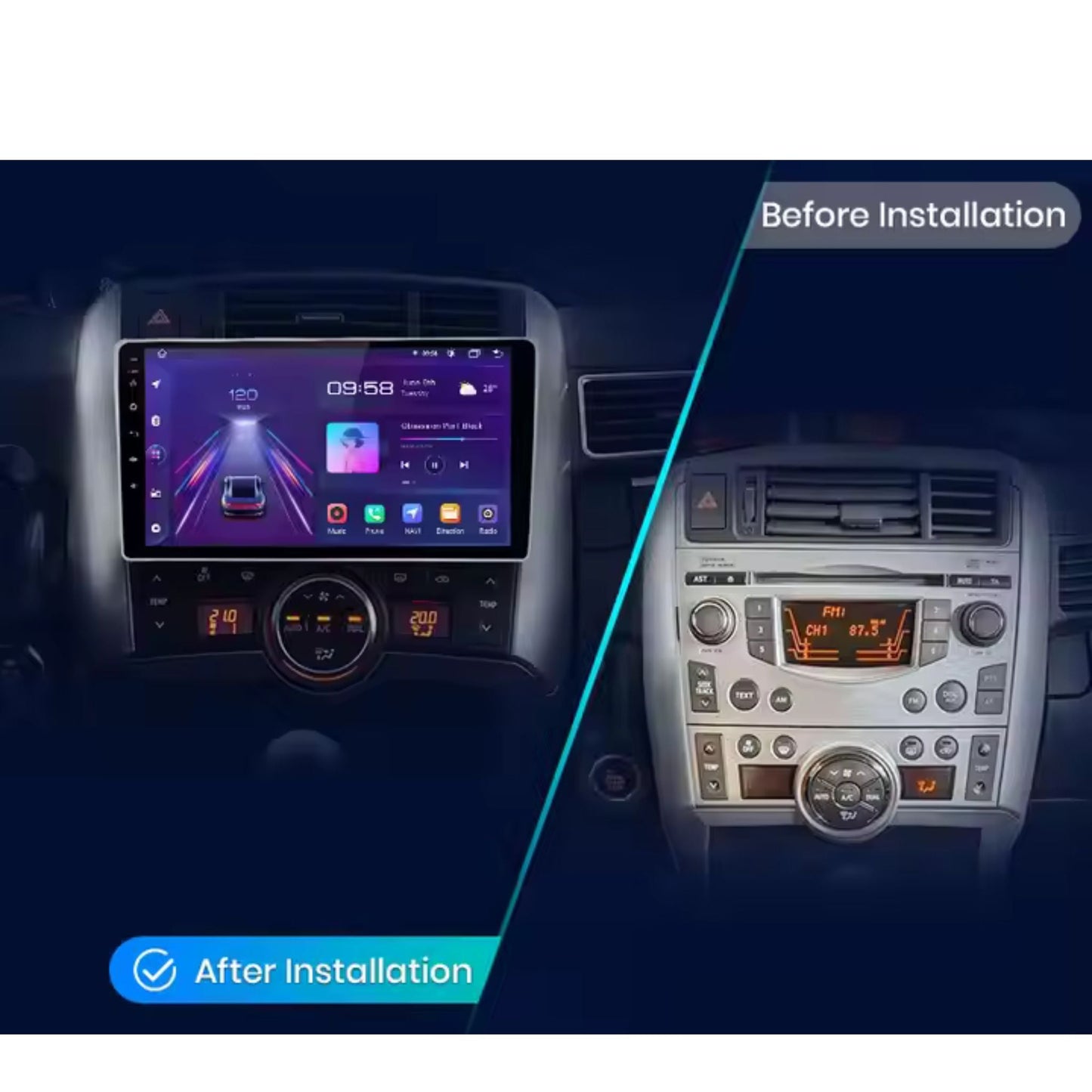 Pantalla Multimedia Toyota Verso R20 (2009 - 2018) - Maleonracing
