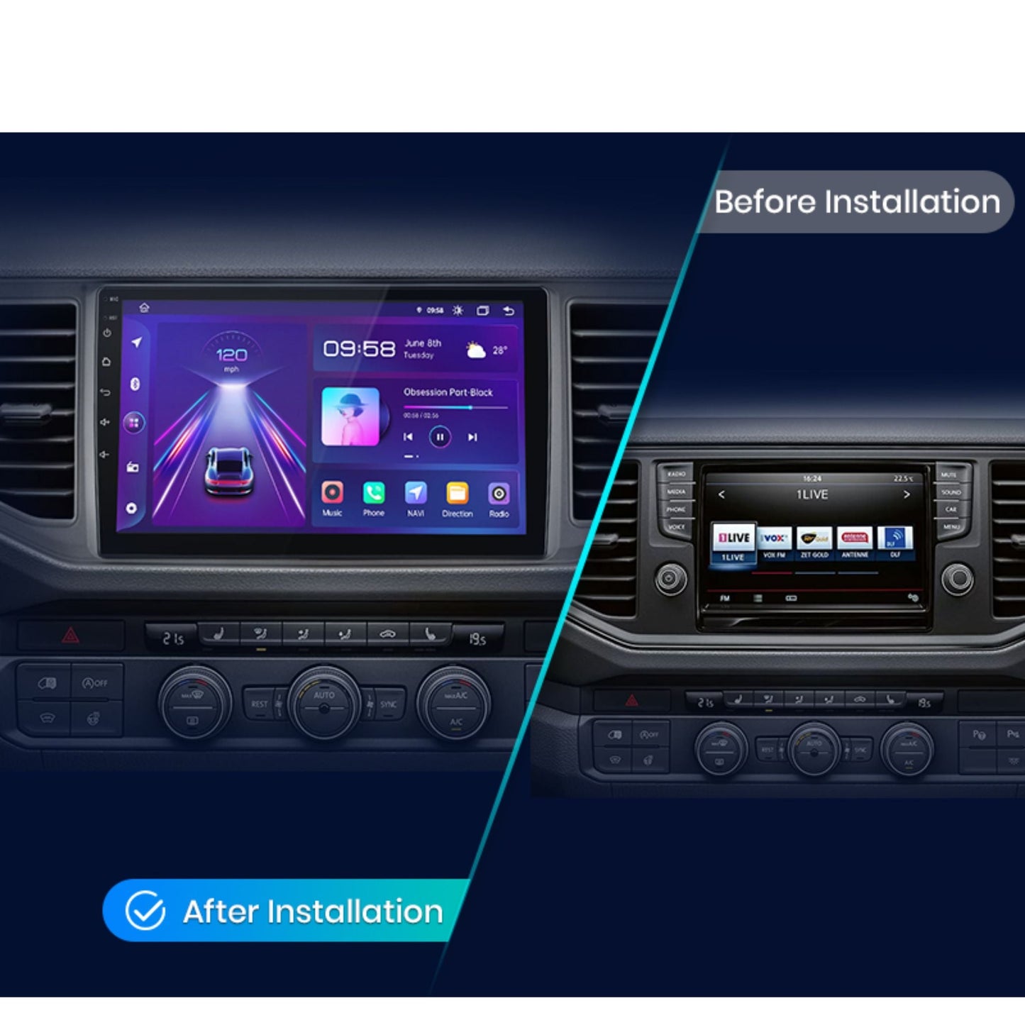 Pantalla Multimedia Volkswagen Crafter (2017 - 2021) - Maleonracing