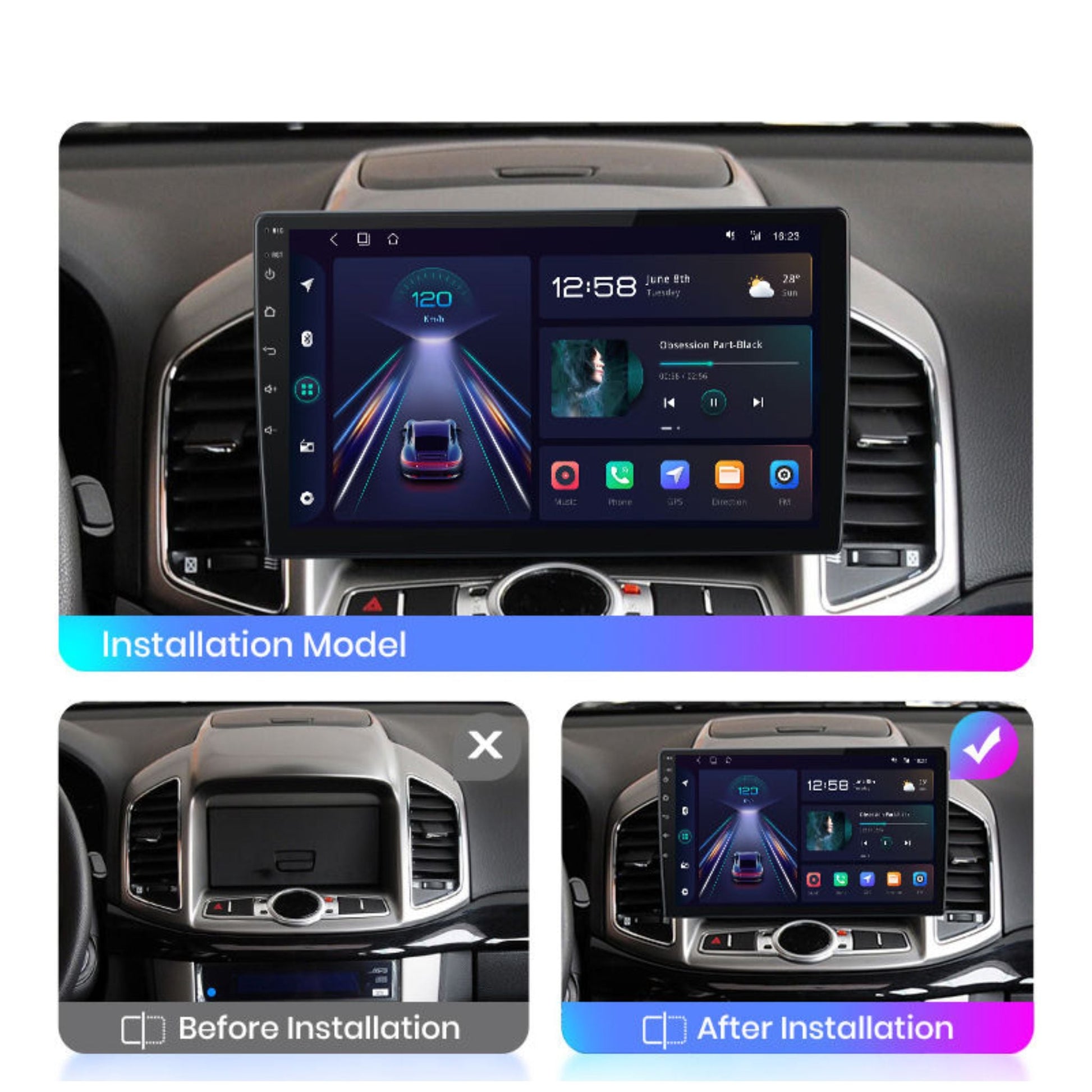 Pantalla Multimedia Chevrolet Captiva (2011 - 2016) - Maleonracing