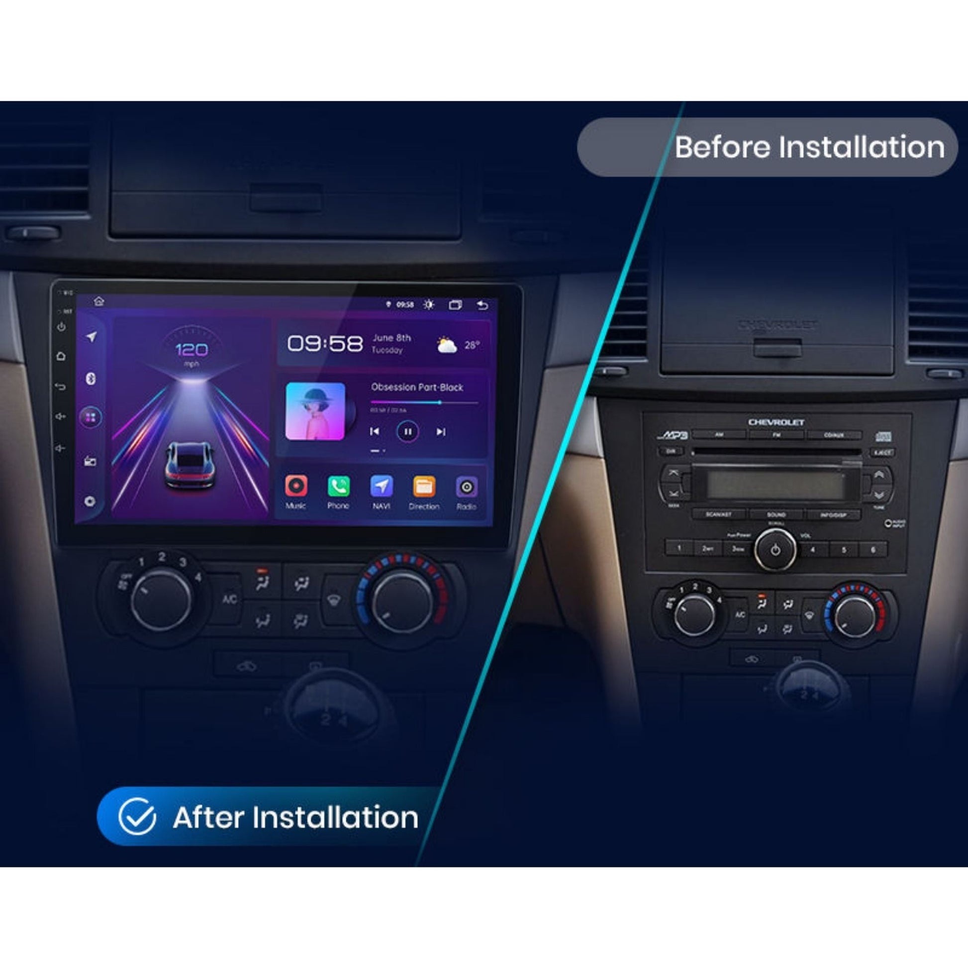 Pantalla Multimedia Chevrolet Epica (2006-2012) - Maleonracing