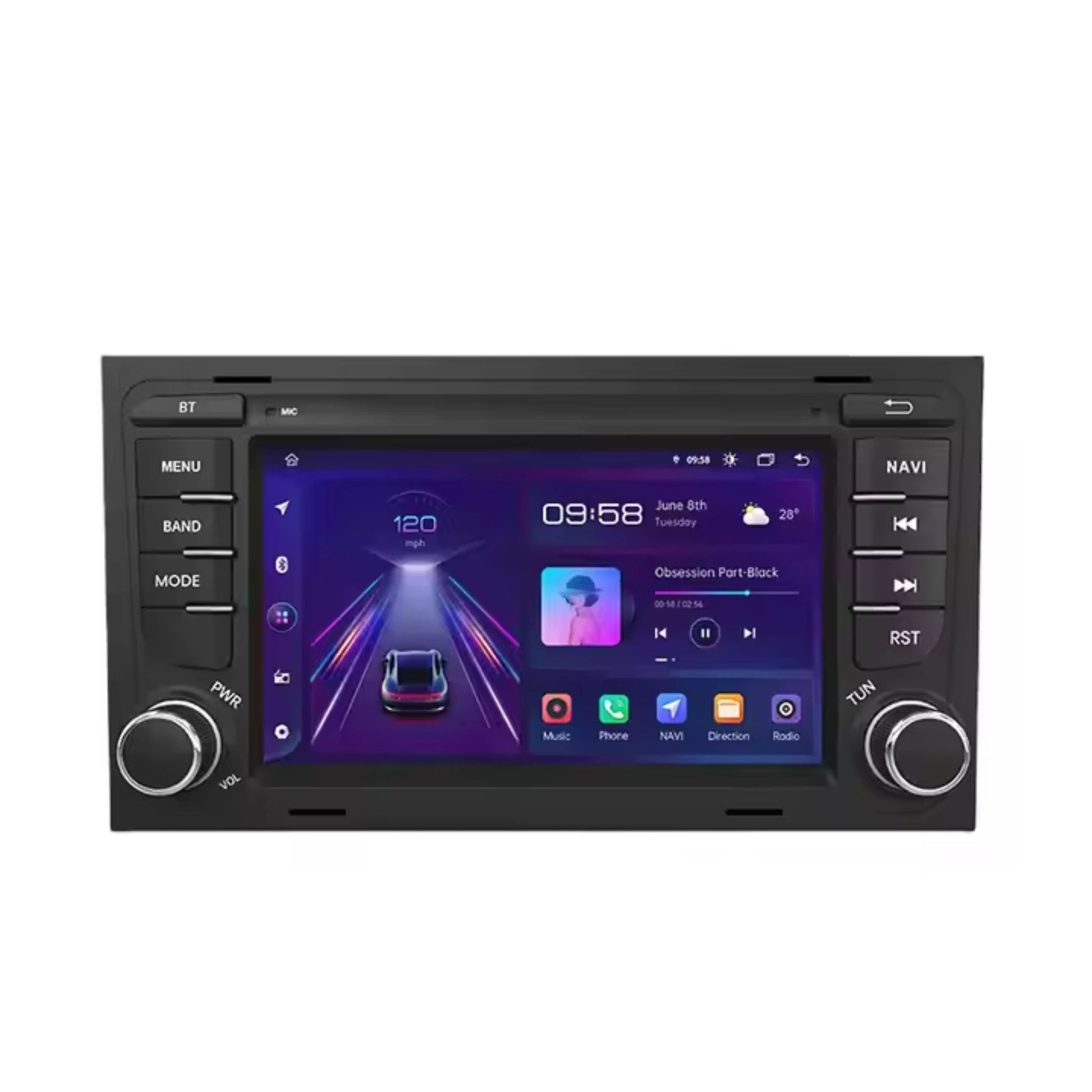 Pantalla Multimedia con Diseño Original para Audi A4 (2000–2009) y SEAT Exeo | 7" OEM - Maleonracing