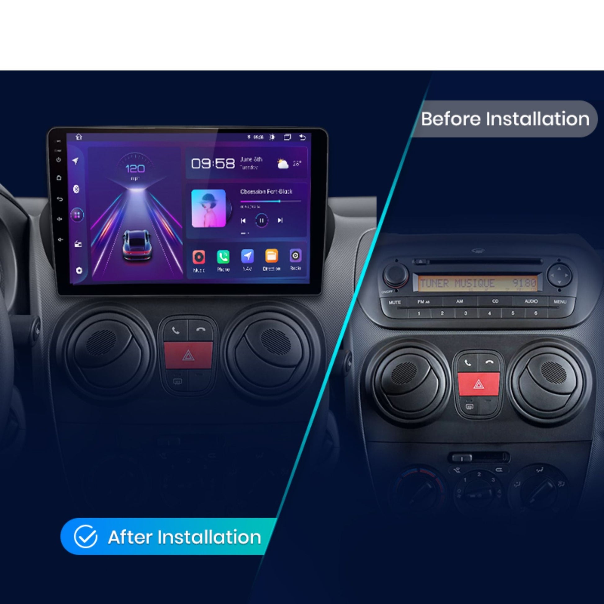 Pantalla Multimedia Fiat Fiorino Qubo (2008 - 2017) - Maleonracing