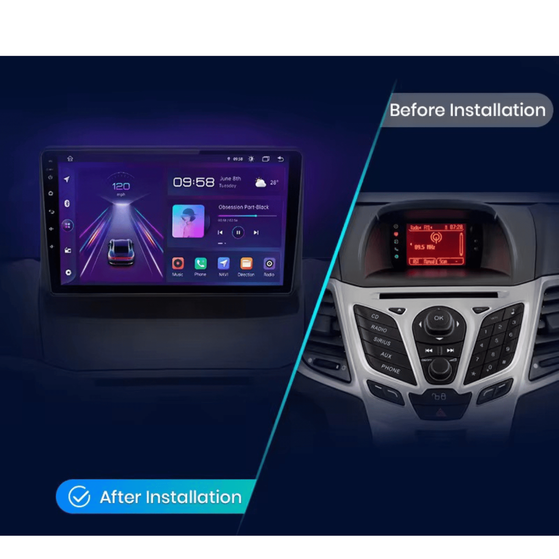 Pantalla Multimedia Ford Fiesta (2008 - 2017) - Maleonracing