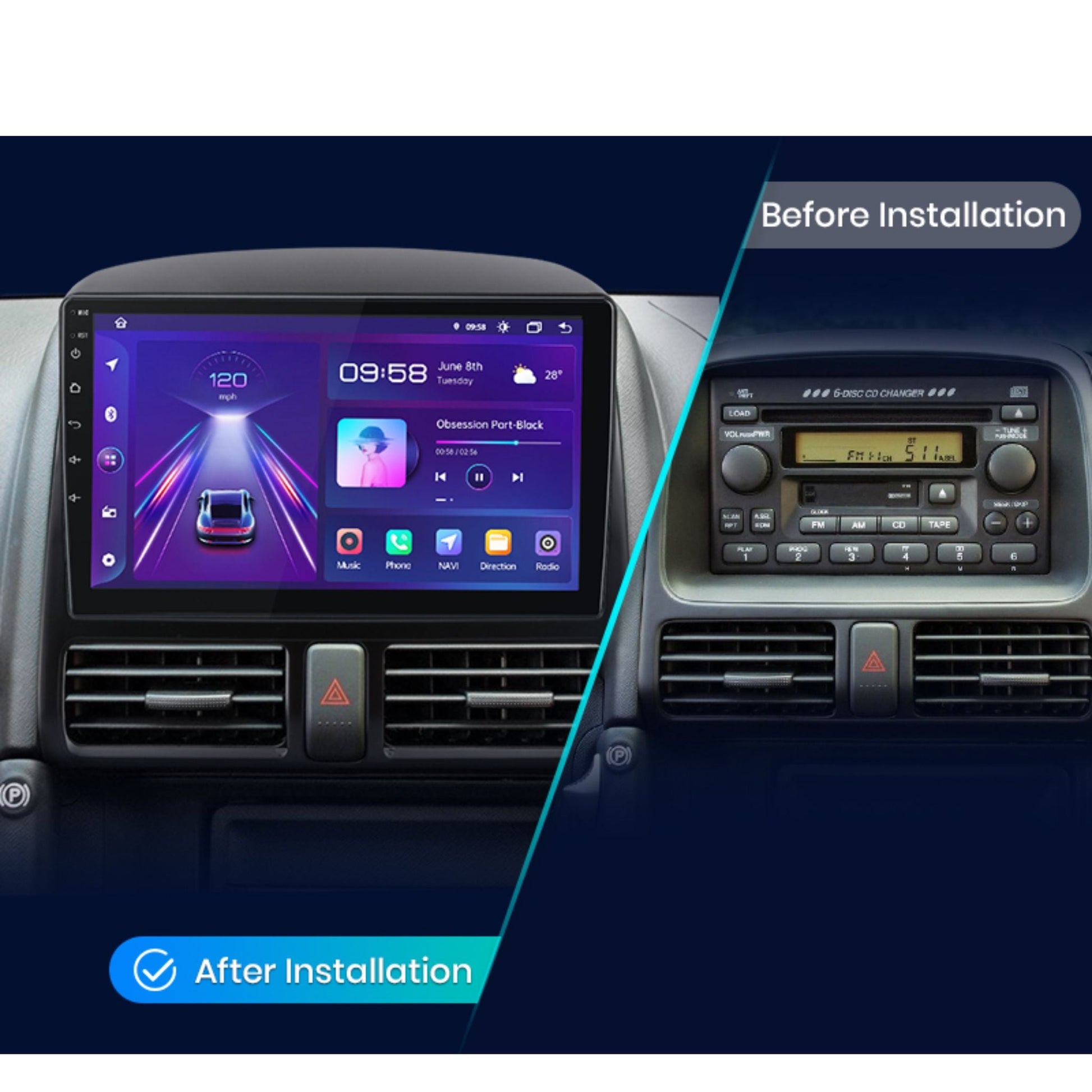 Pantalla Multimedia Honda CR - V 2 (2001 - 2006) - Maleonracing