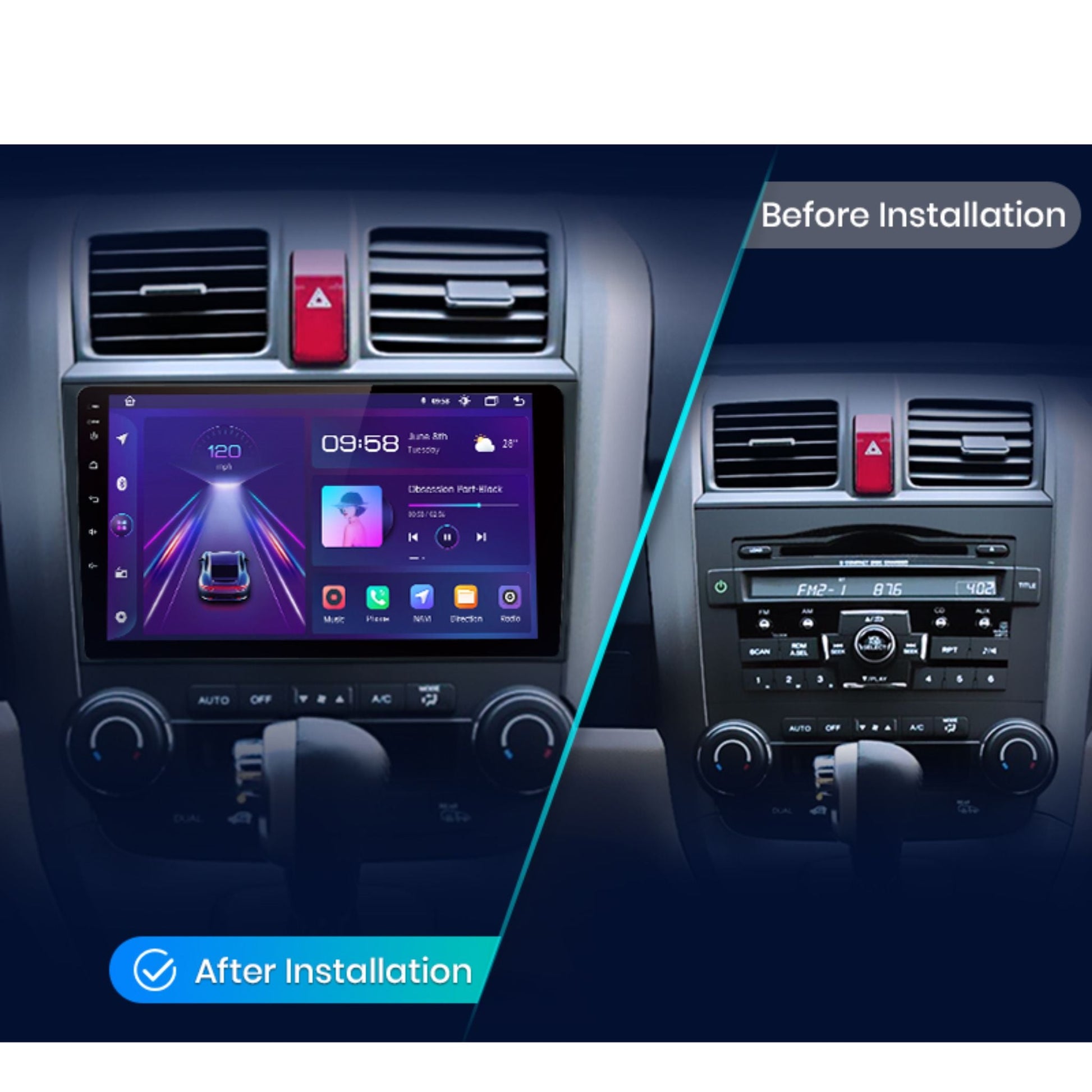 Pantalla Multimedia Honda CR - V 3 RE (2007 - 2011) - Maleonracing