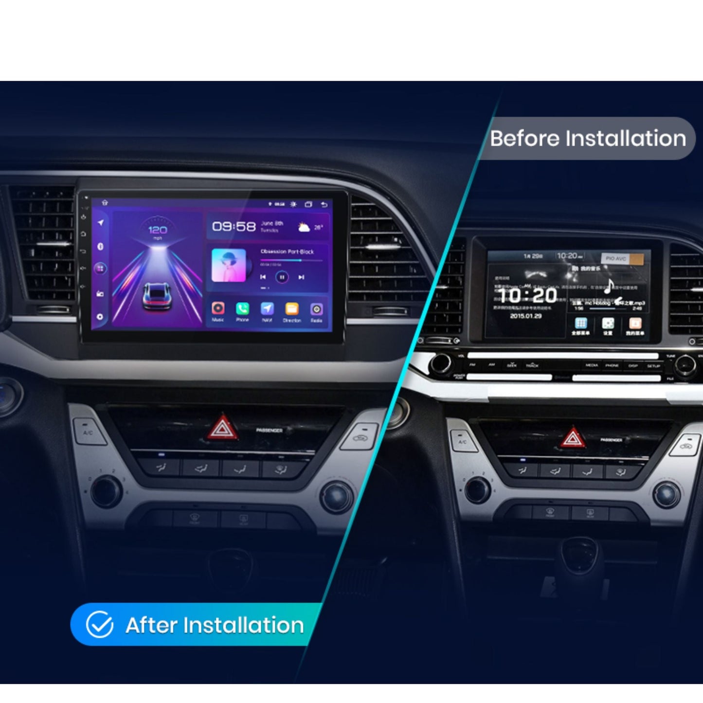 Pantalla Multimedia Hyundai Elantra (2015 - 2018) - Maleonracing