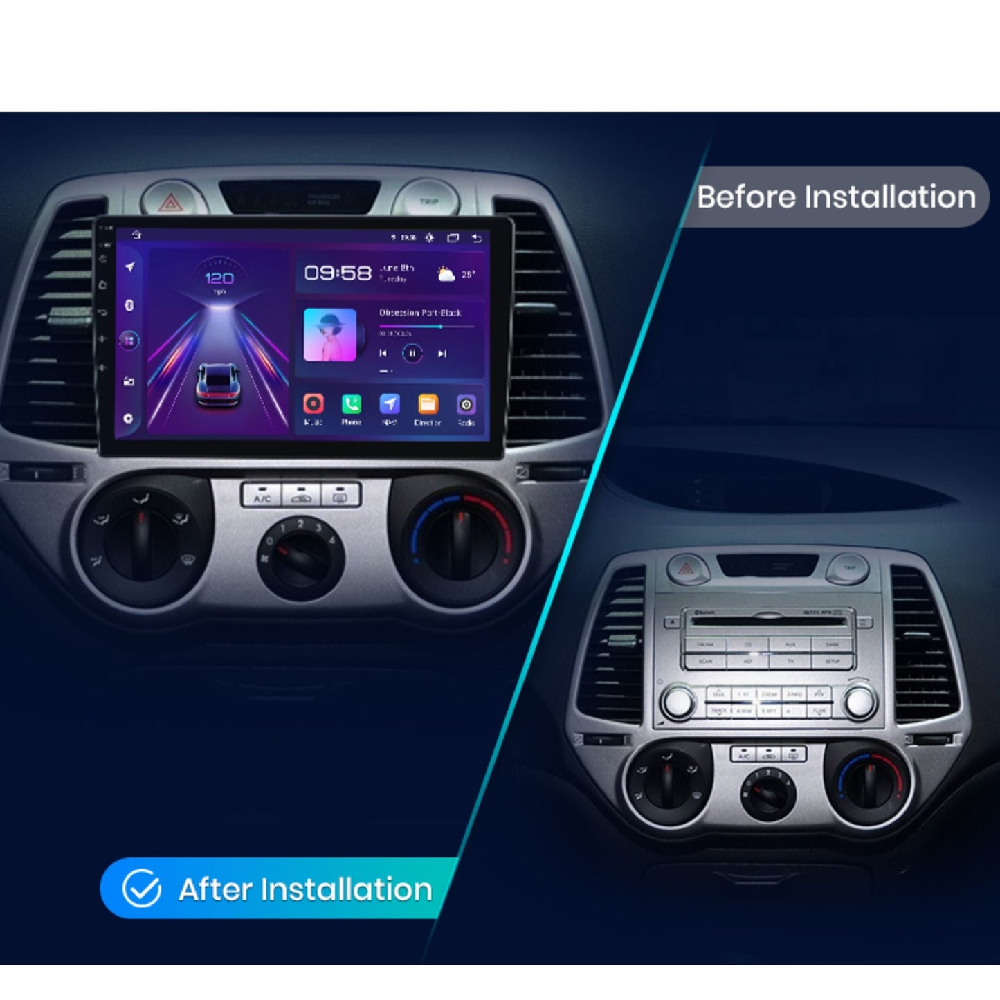 Pantalla Multimedia Hyundai i20 (2008 - 2012) - Maleonracing