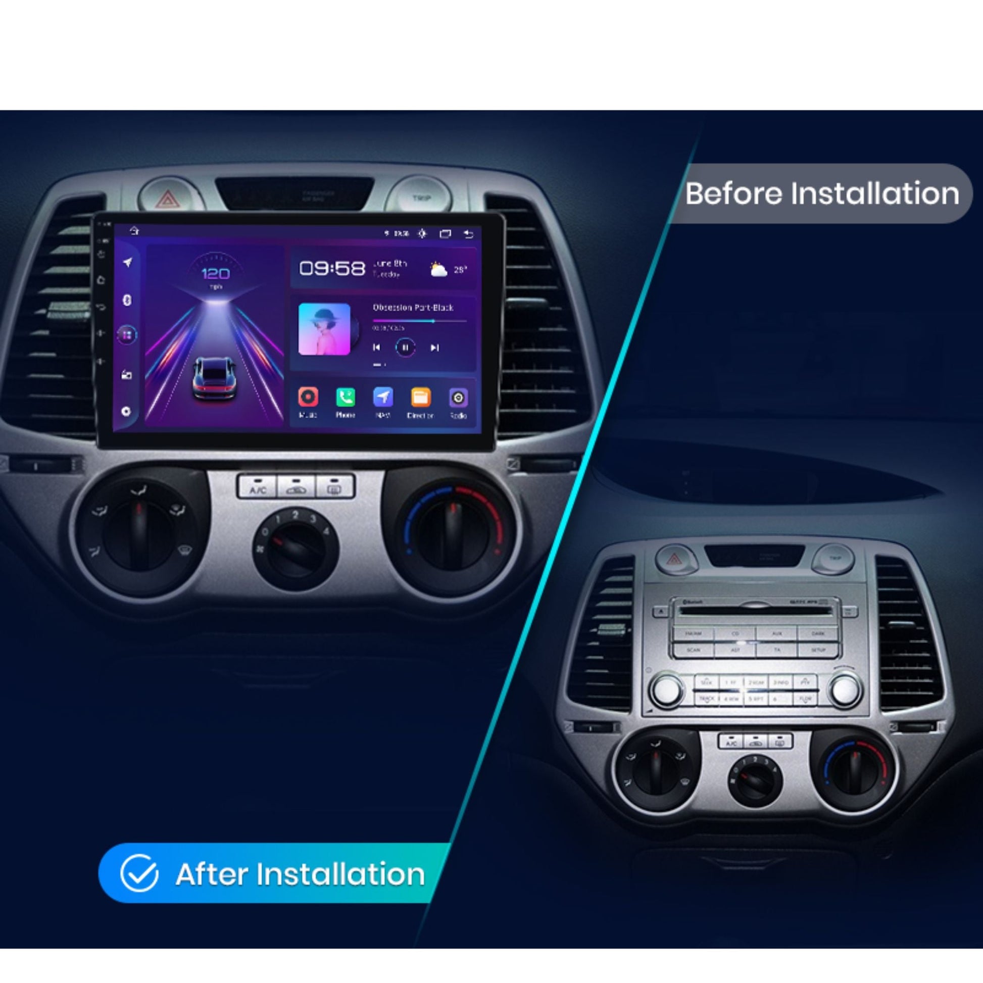 Pantalla Multimedia Hyundai i20 (2008 - 2012) - Maleonracing