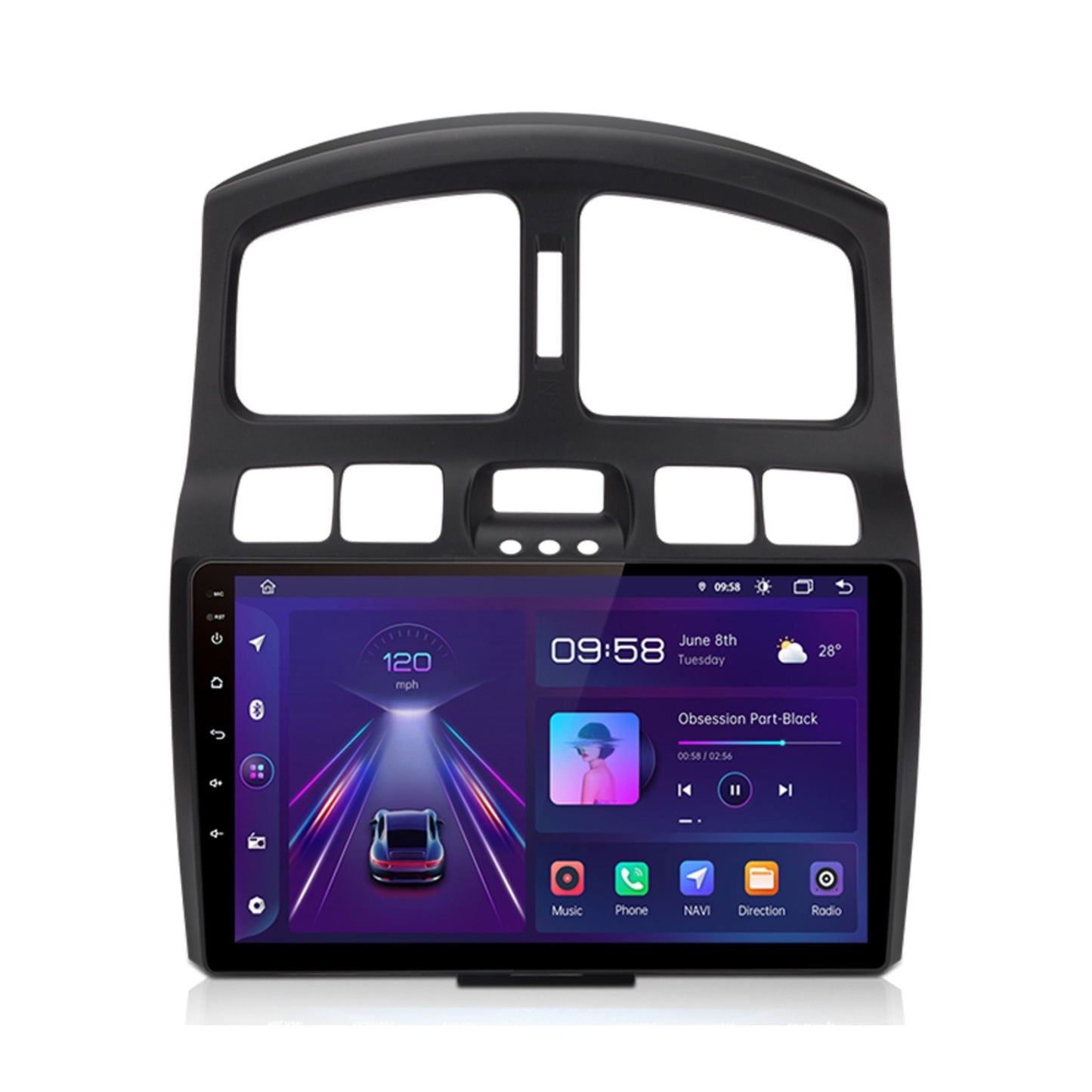 Pantalla Multimedia Hyundai Santa Fe Classic (2005 - 2015) - Maleonracing