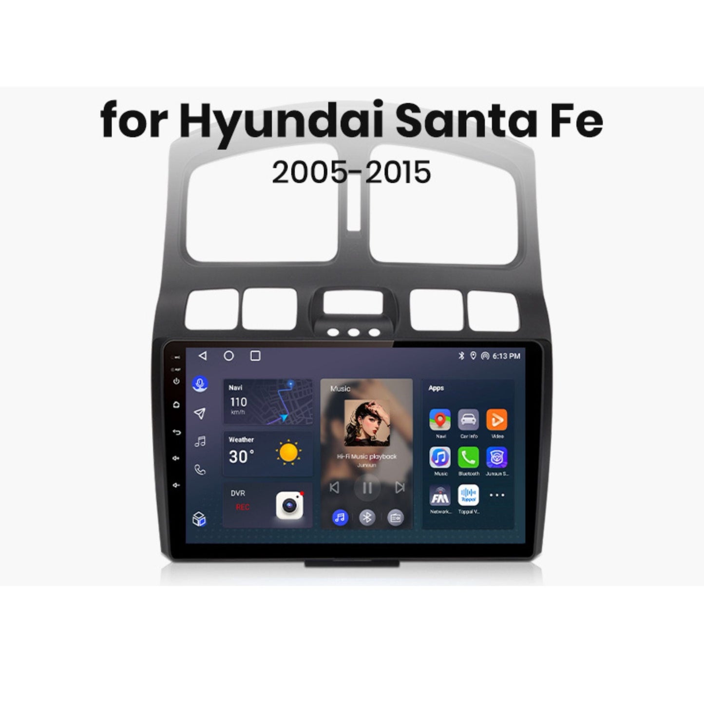 Pantalla Multimedia Hyundai Santa Fe Classic (2005 - 2015) - Maleonracing