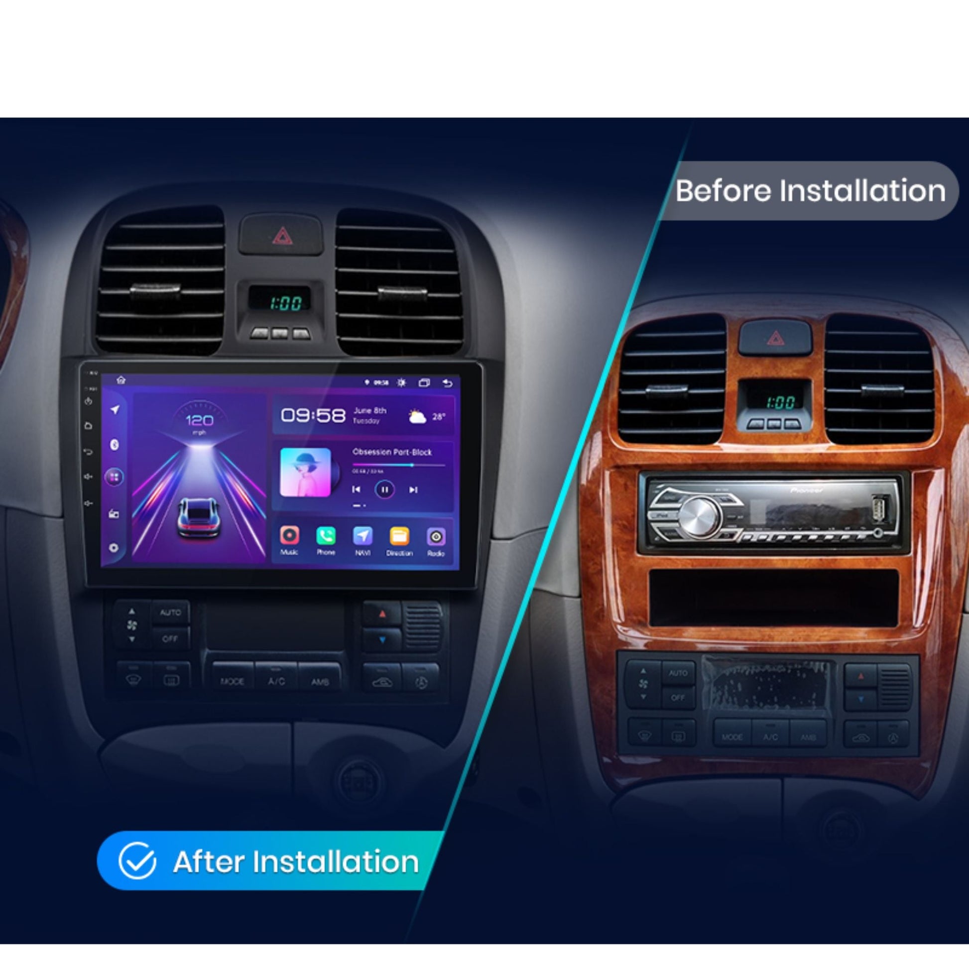 Pantalla Multimedia Hyundai Sonata (2001 - 2012) - Maleonracing