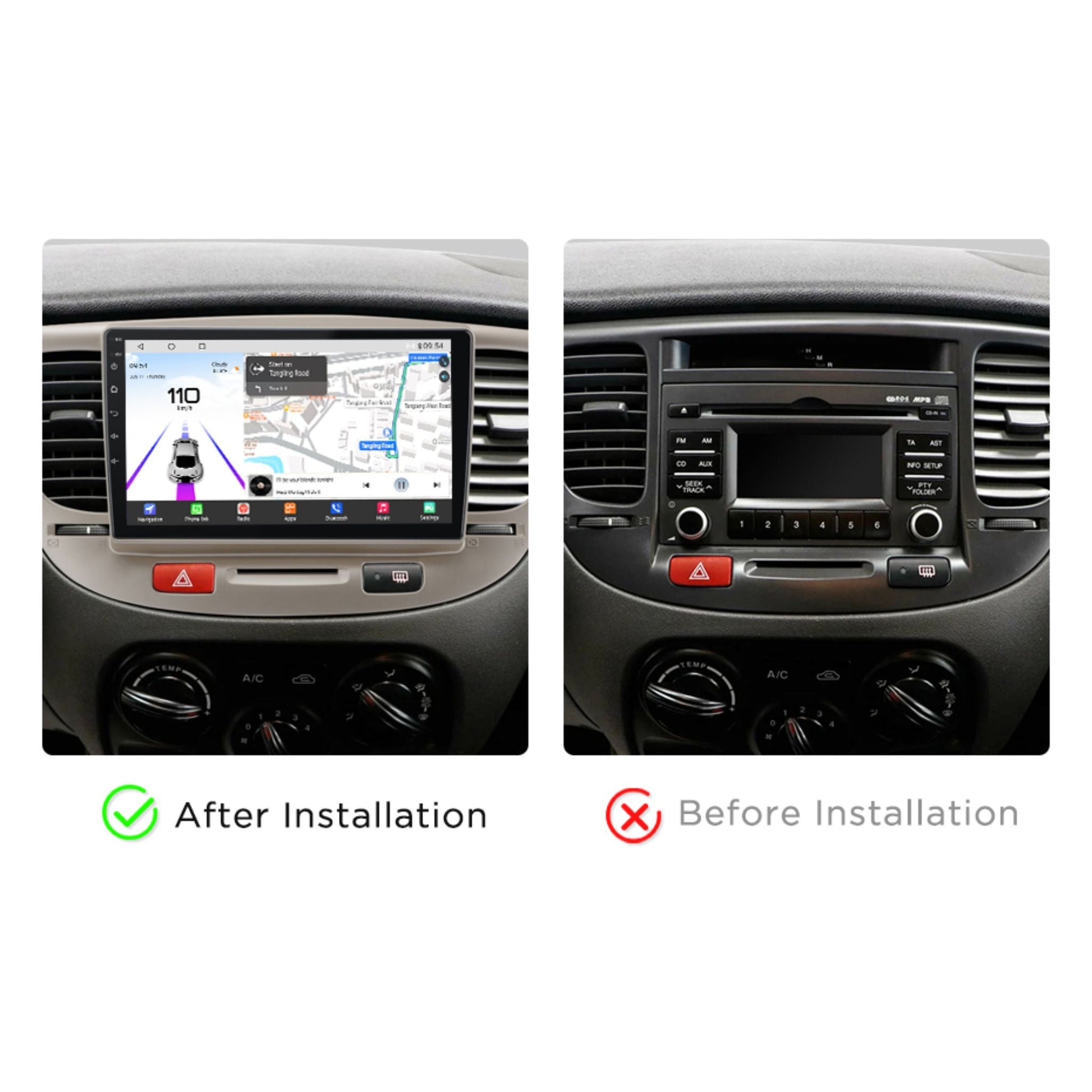 Pantalla Multimedia Kia Rio 2 (2005 - 2011) - Maleonracing