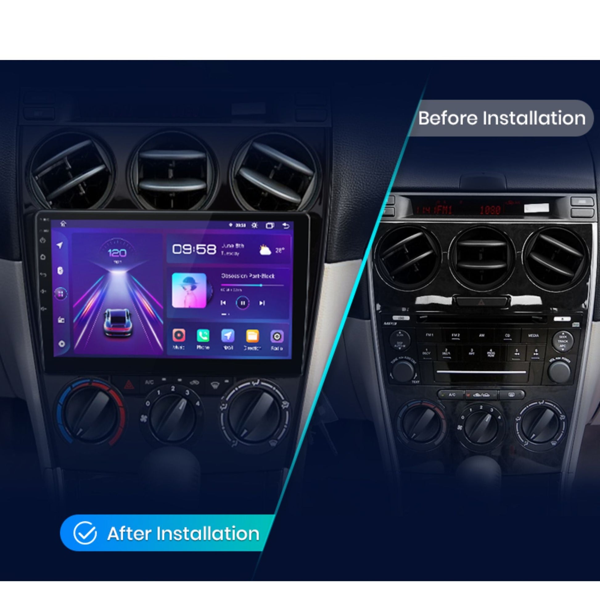 Pantalla Multimedia Mazda 6 (2004 - 2015) - Maleonracing