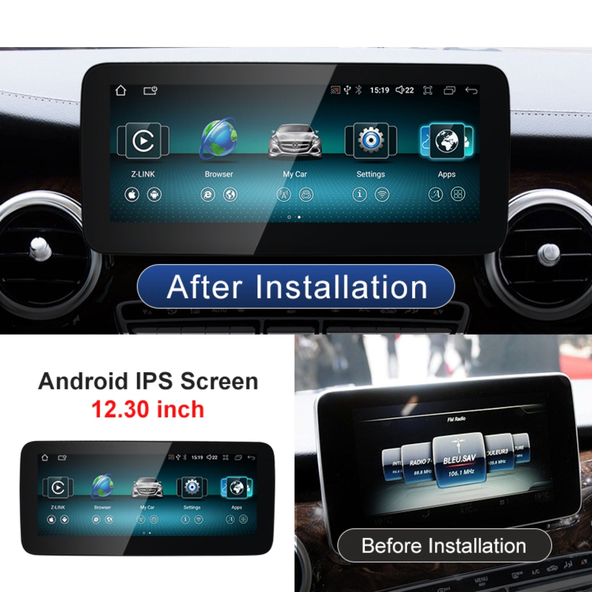 Pantalla Multimedia Mercedes - Benz V - Class V250 / V260 / V350 (2014 - 2023) - Maleonracing